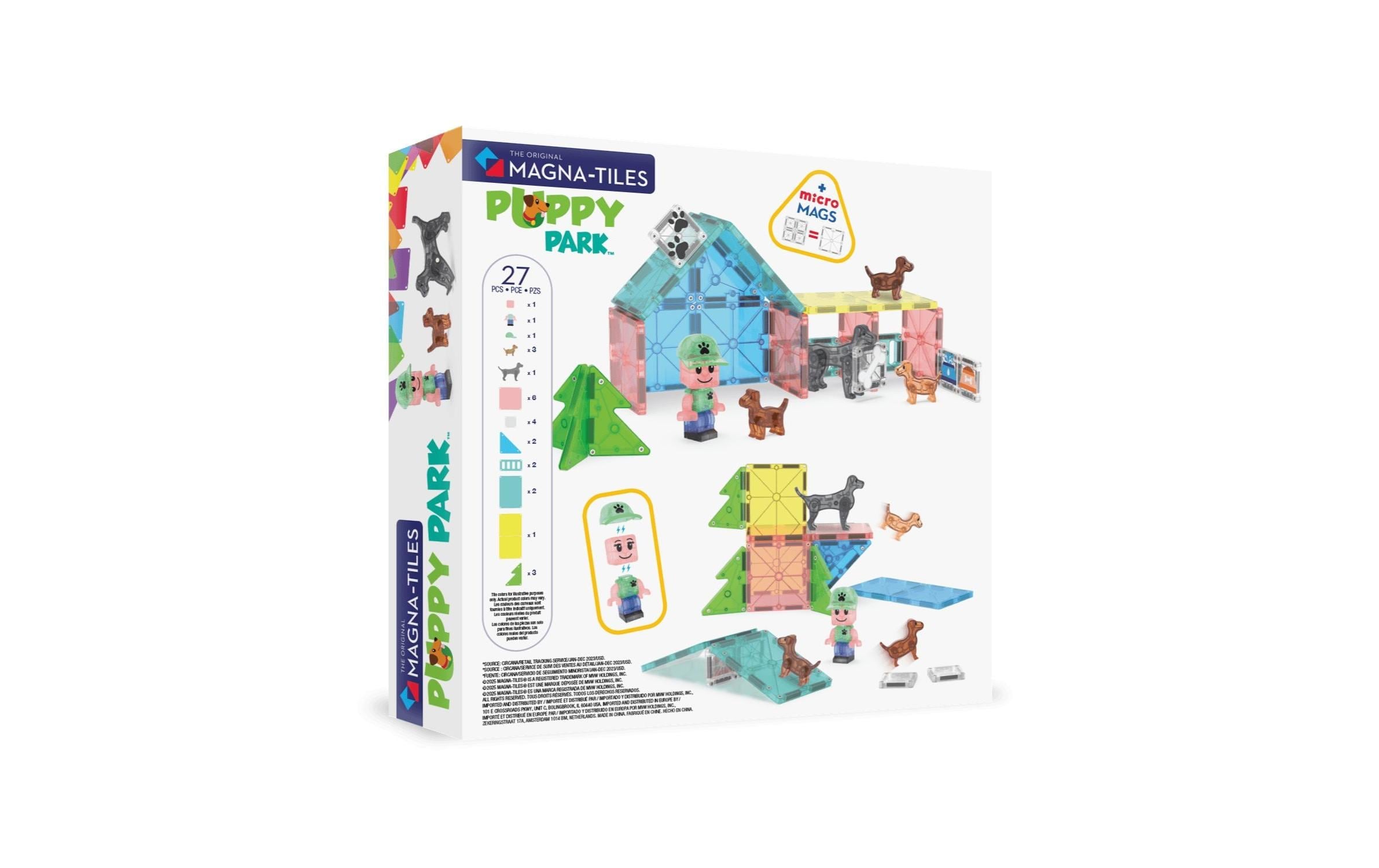   Steinbaukasten »Magna-Tiles Puppy Park 27 Teile«