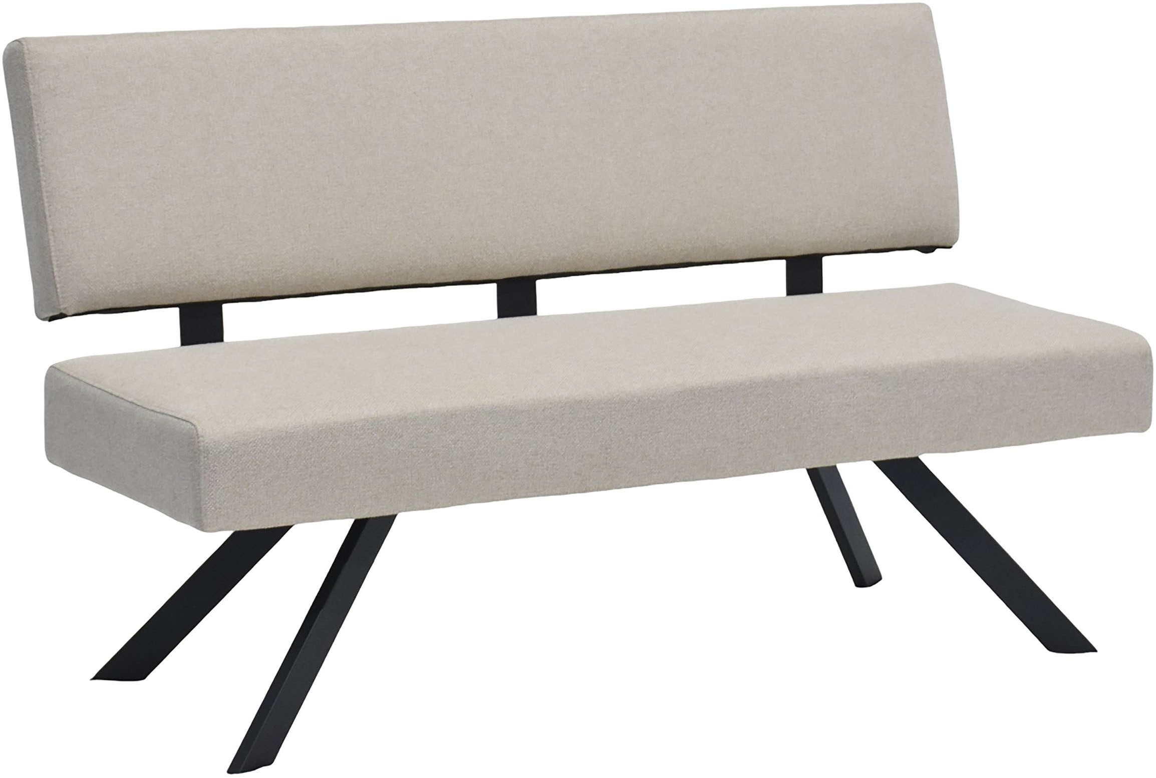 byLIVING Banc »TORONTO« Webstoff, bis 160 kg, Taschenfederkern, 4-Fussgestell, 3 Sitzplätze