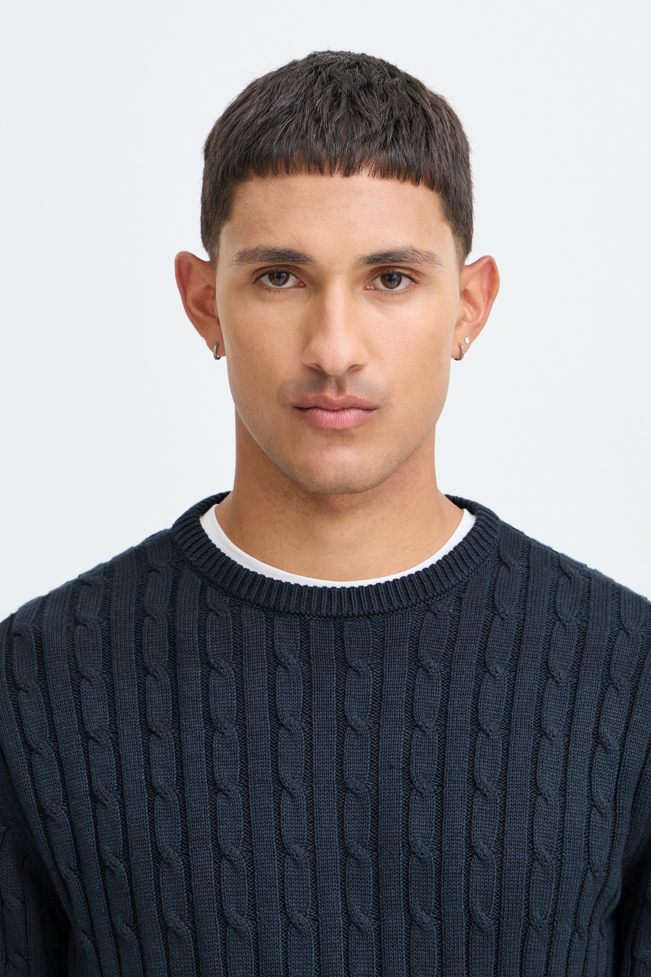 Blend Pull à col rond »BHCURT PULLOVER« coton, coupe régulière