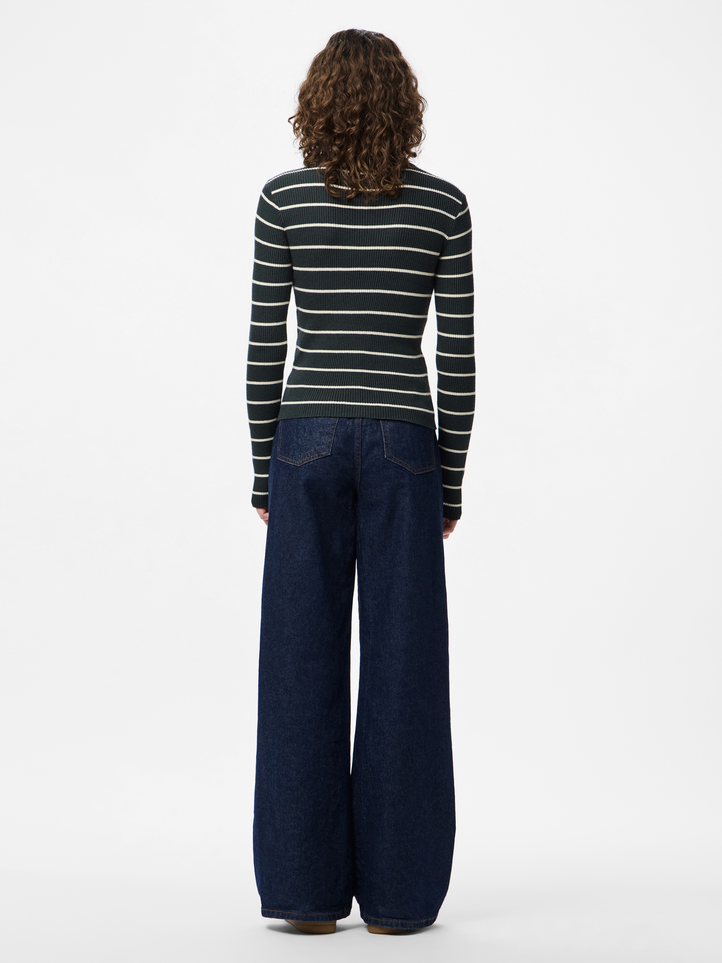 pieces Pull à col rond »PCMIRA NEW LS O-NECK KNIT NOOS BC« mélange de viscose