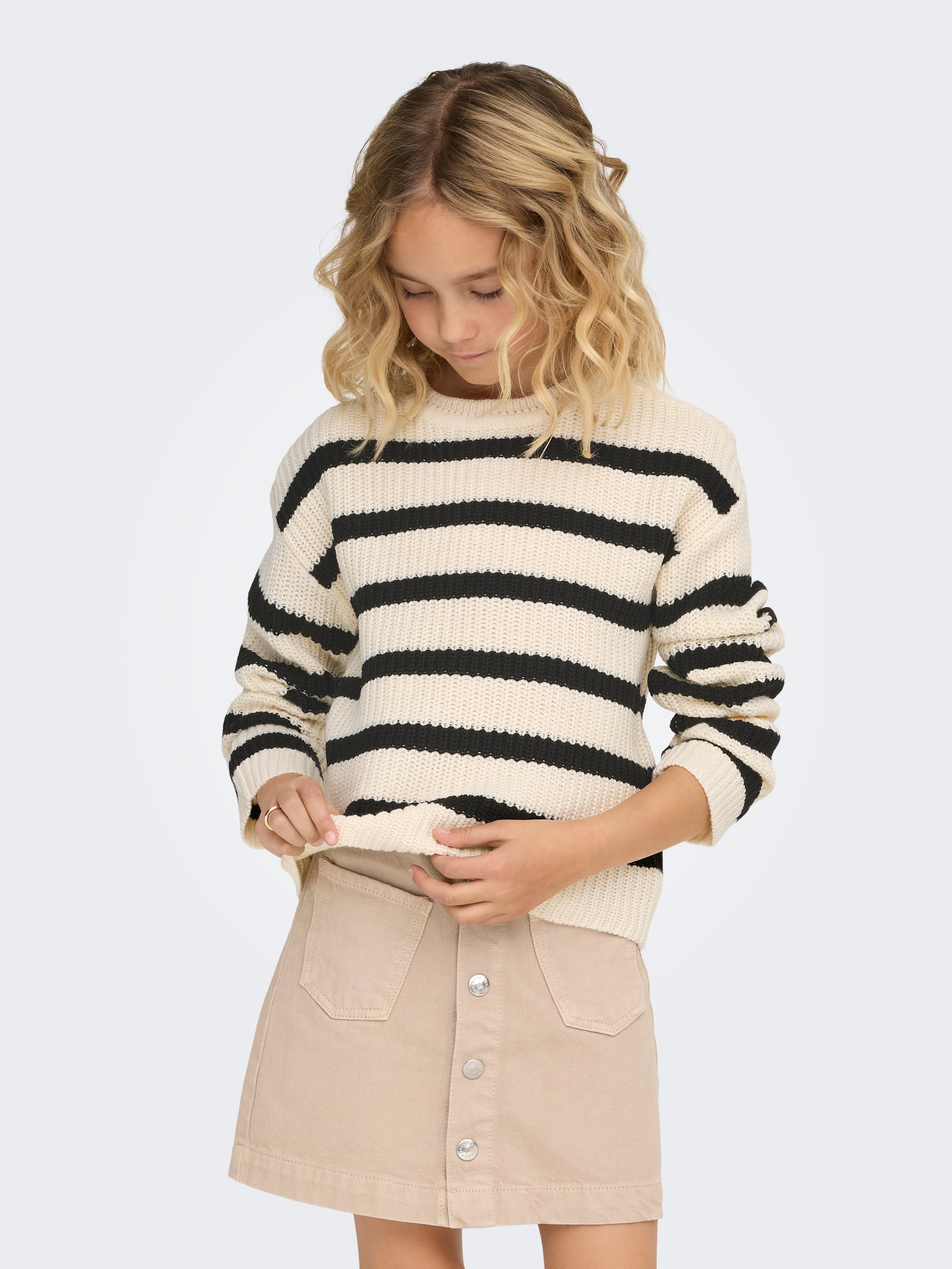 KIDS ONLY Pull en tricot »KOGJUSTY L/S STRIPE PULLOVER KNT NOOS«