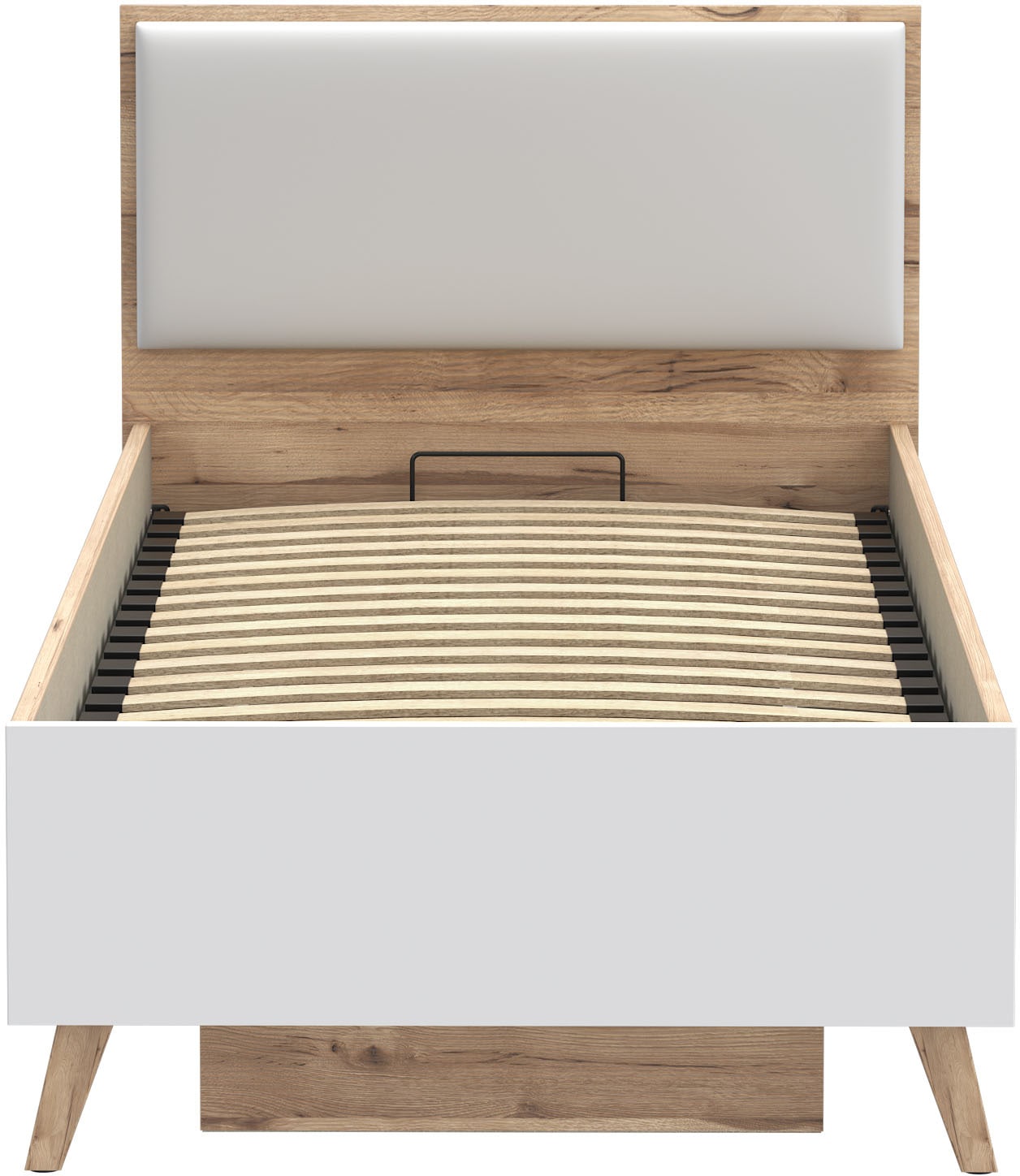 FORTE Lit de rangement »Vankka viel Stauraum, skandinavisches Design, Made in Europe« sommier à lattes rabattable, autres produits de la série disponibles