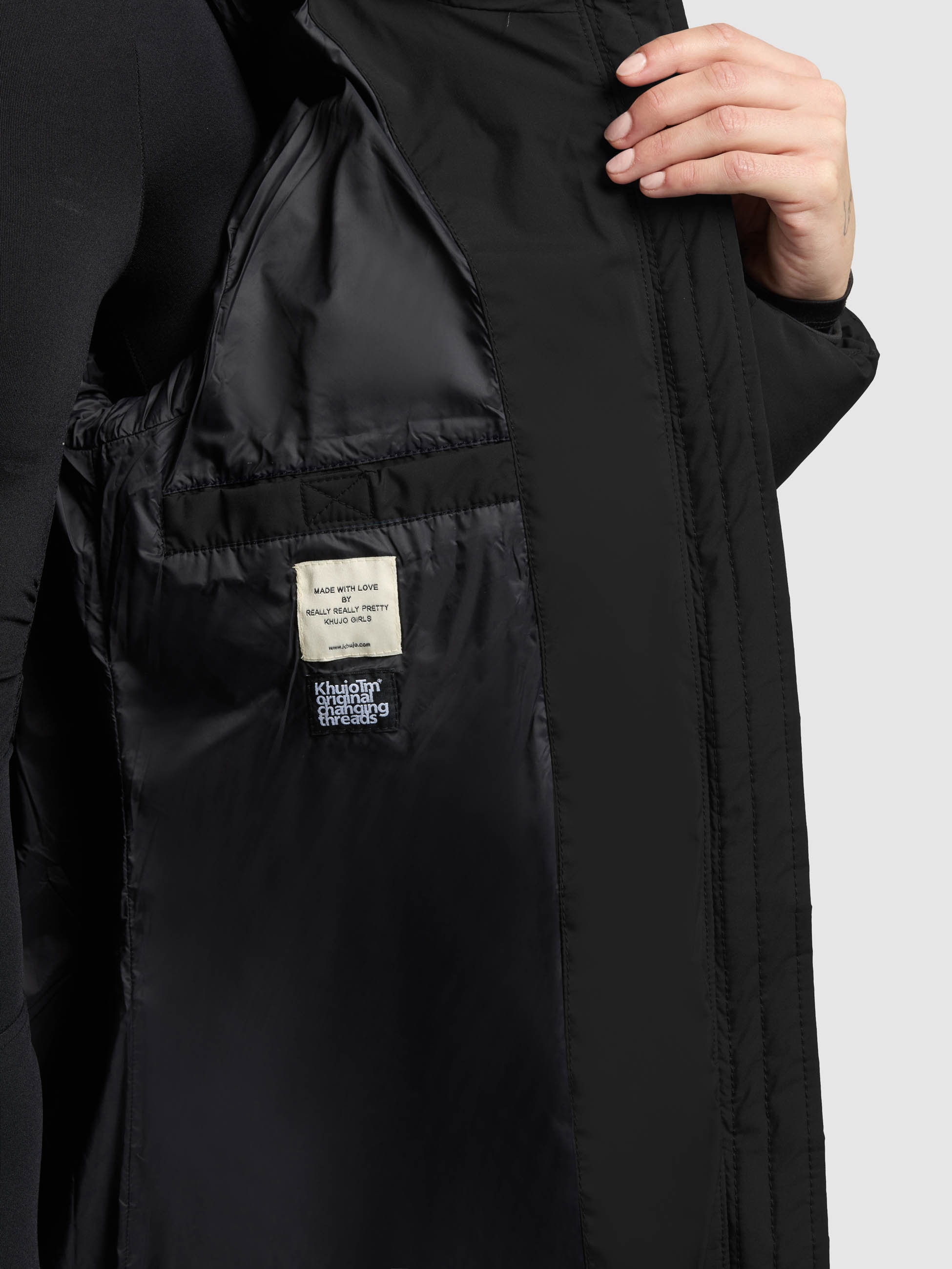 khujo Steppmantel »TABY2« Taschenbeutel mit Fleece
