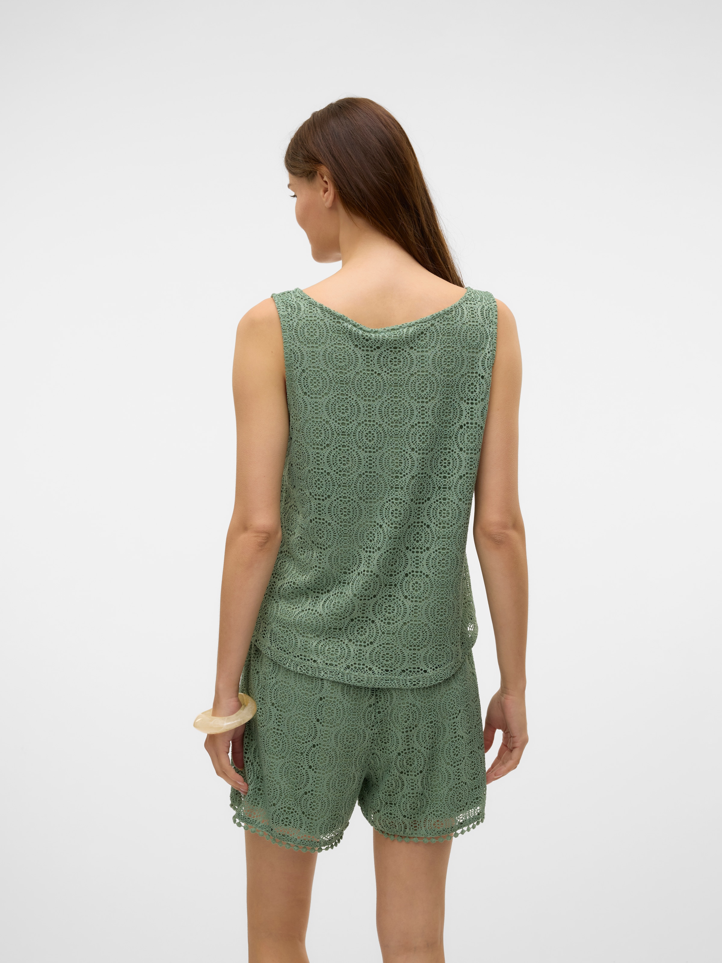 Vero Moda Top en dentelle »VMMAYA TANK TOP JRS VO« mélange de matériaux, coupe régulière