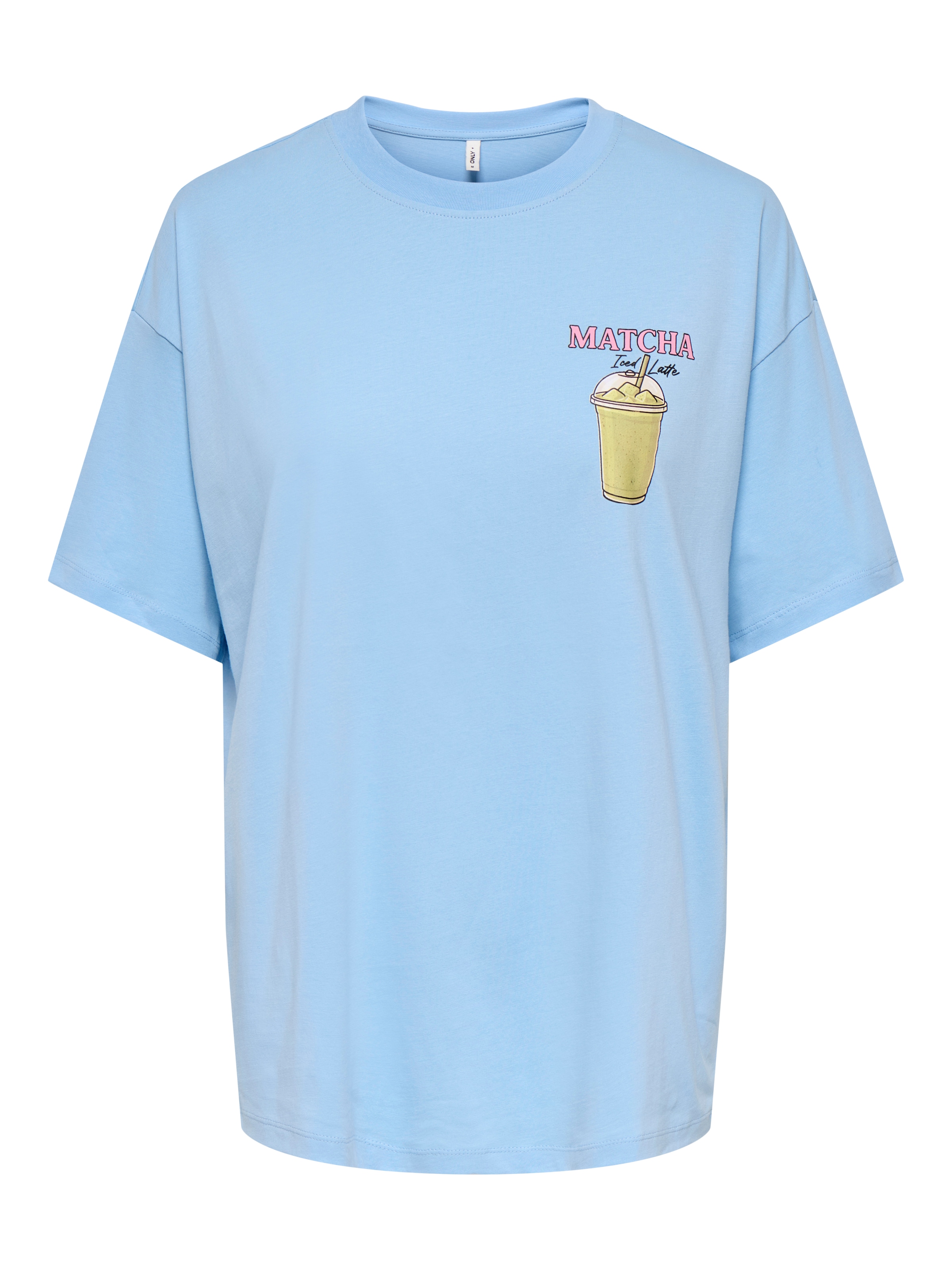 ONLY T-shirt à manches courtes »ONLRITA S/S PRINTED TEE CS JRS« coton, coupe loose, col rond