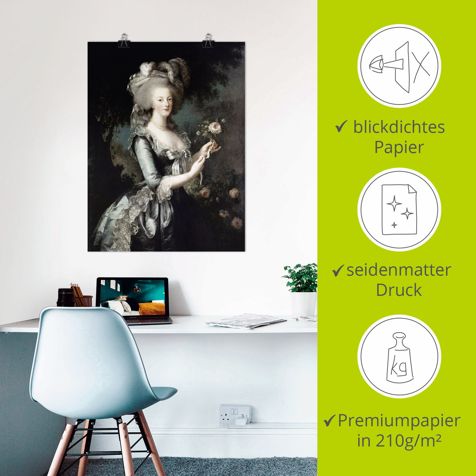 Artland Wandbild »Marie Antoinette, 1783« Menschen 1 Stk. tlg. als Leinwandbild, Poster in verschied. Grössen