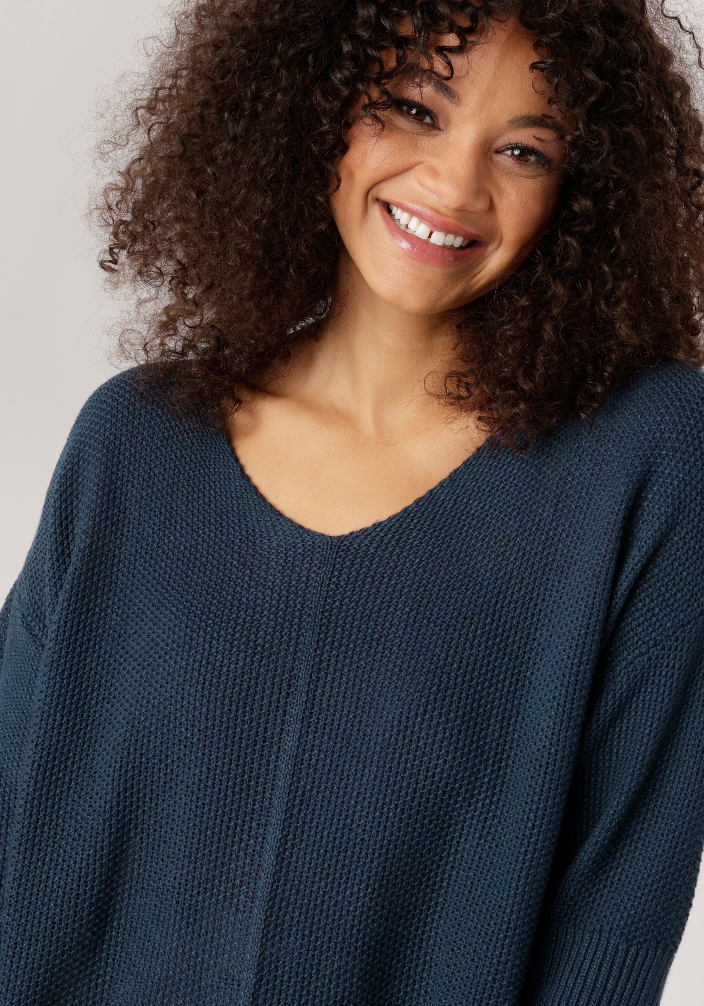 Aniston PLUS Pull en tricot mit tollem Strickmuster - NEUE KOLLEKTION