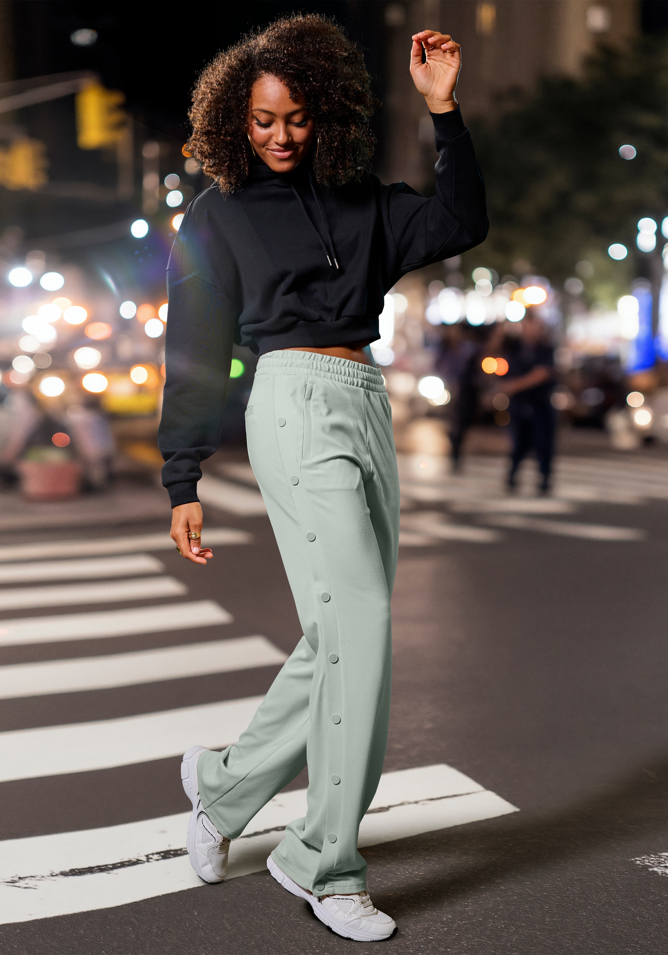 French Connection Loungepants  avec boutons-pression latéraux sur la jambe