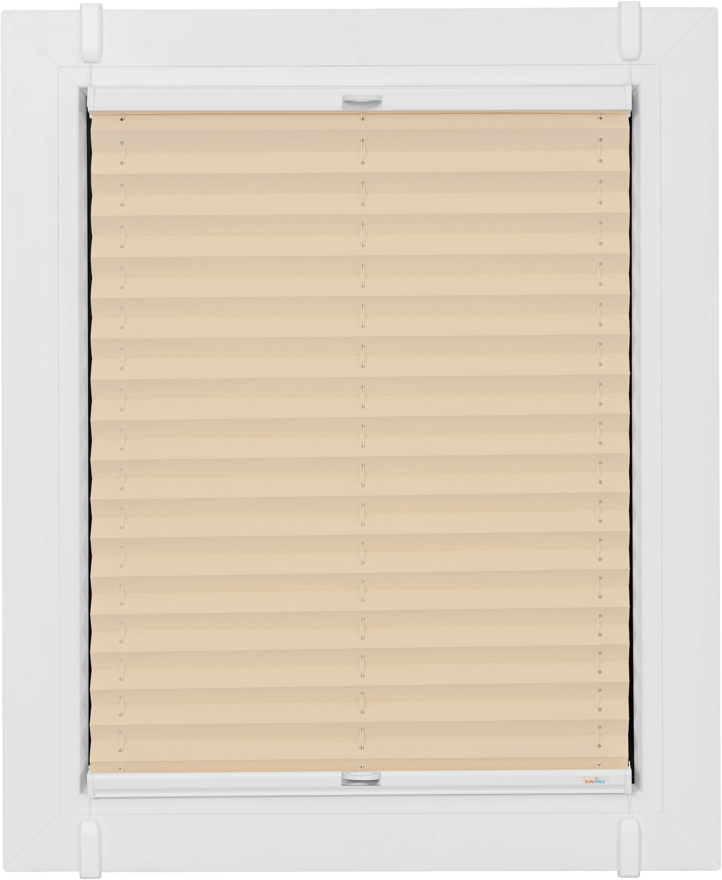 sunlines Plissee »Classic Style Crepe« Lichtschutz ohne Bohren verspannt verspannt mit Simply-Fix Klemmträger, nach Mass