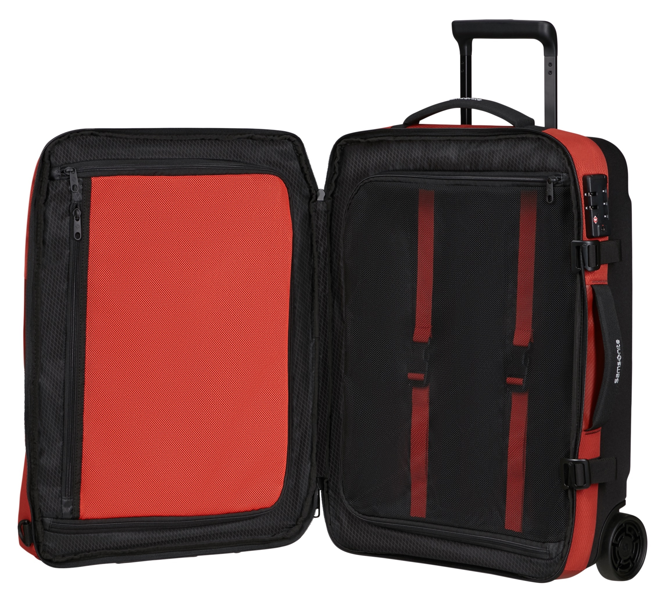 Samsonite Sac de voyage »ARMOX, 55 cm« duffle avec roulettes, serrure TSA, sangles de fixation, châssis trolley
