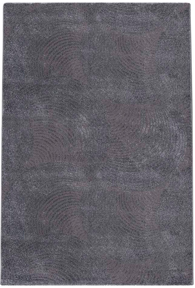 Carpet City Tapis »Friseé-Teppich FANCY 647« Rectangulaire 12 mm Höhe Läufer, Kurzflor,3D-Optik,Kreisförmiges Muster, Wohnzimmer