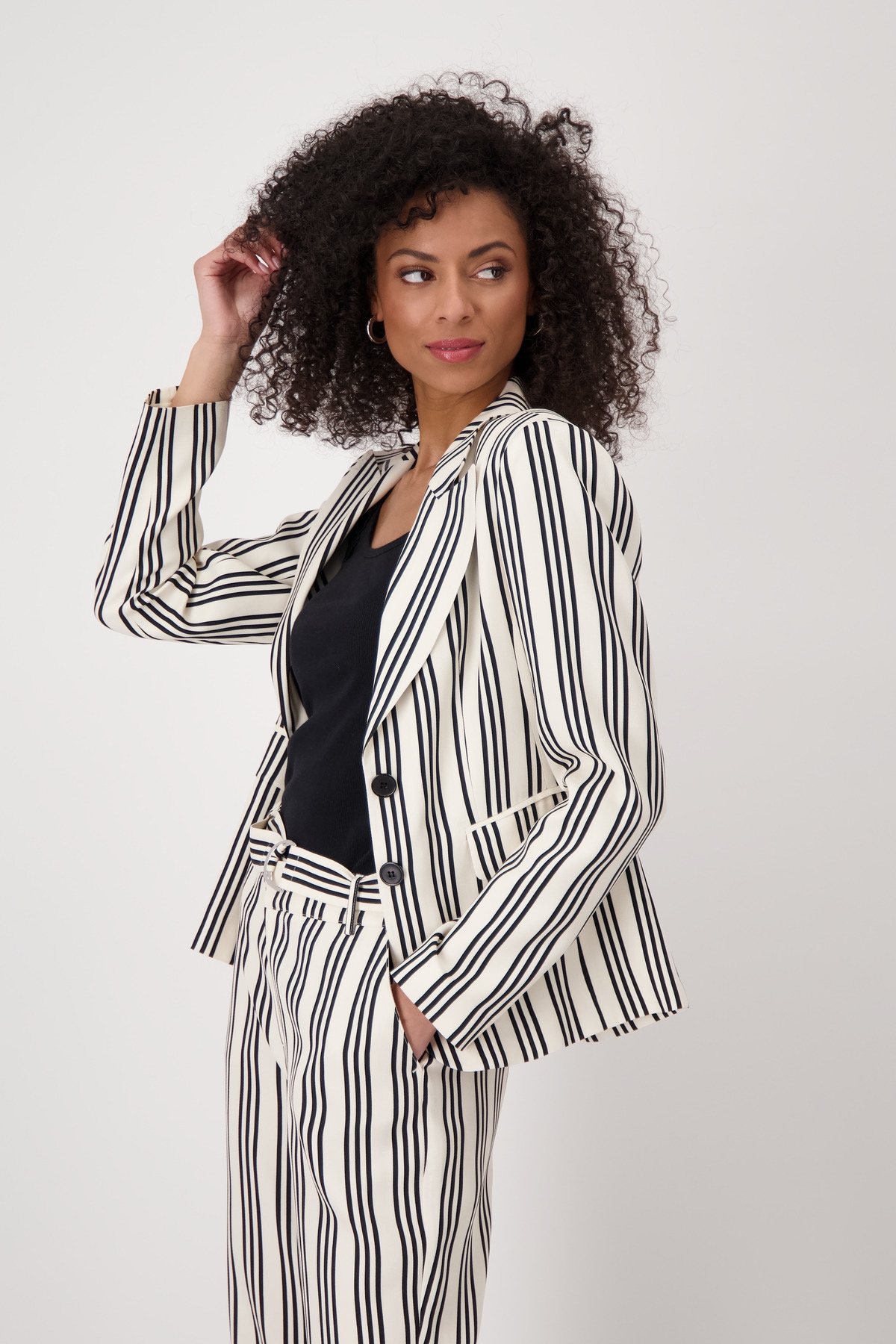 Monari Blazer court mit Streifen