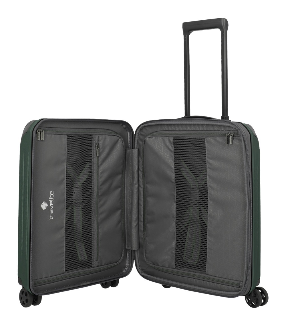 travelite Hartschalen-Trolley »DYNAMIIC Reisekoffer Hartschale« 43 l 4 Rollen ABS-Hartschale und Volumenerweiterung