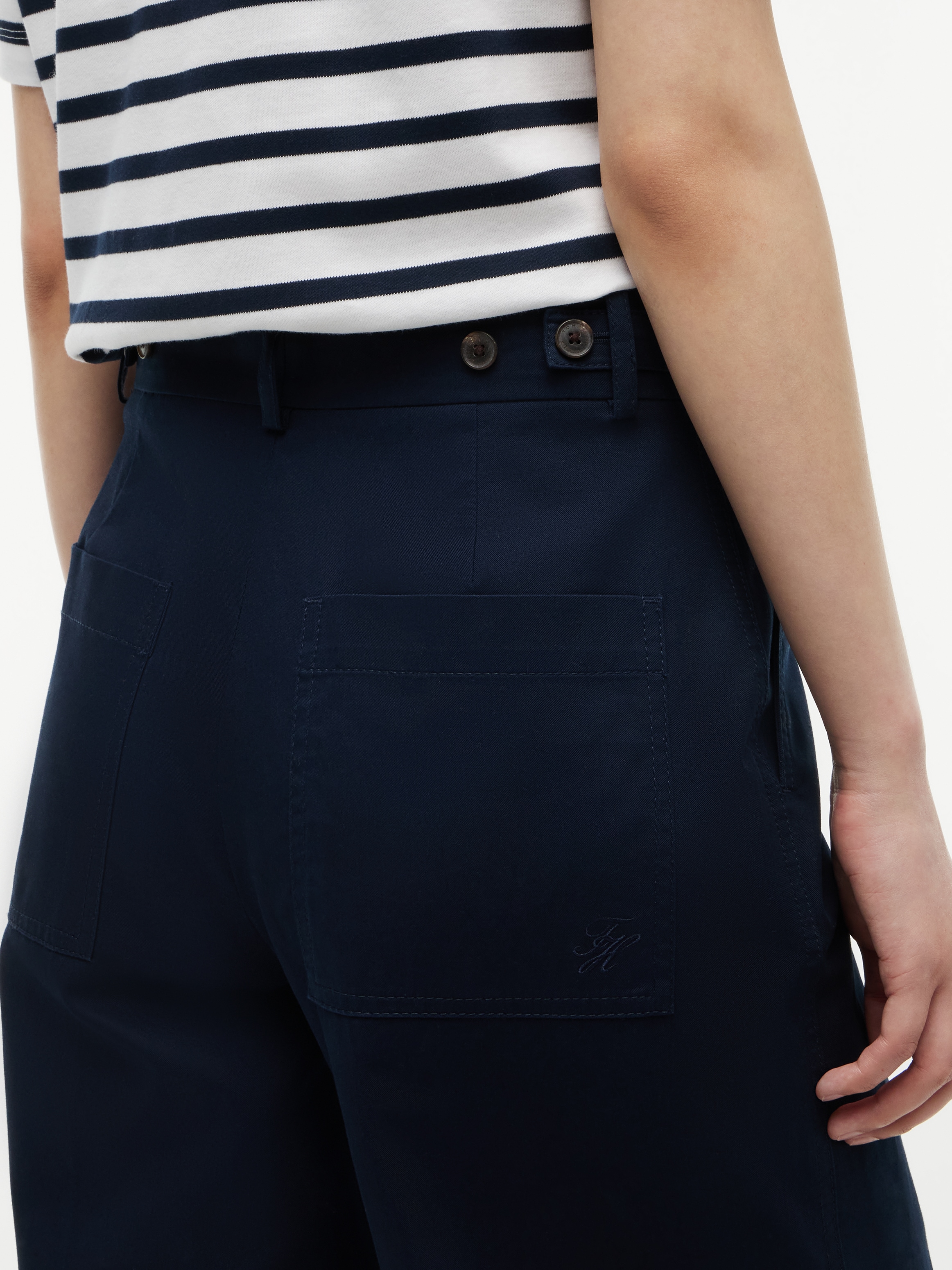 Tommy Hilfiger Pantalon de costume »CHINO DRESSING WIDE LEG«  En coton pur, avec jambes larges