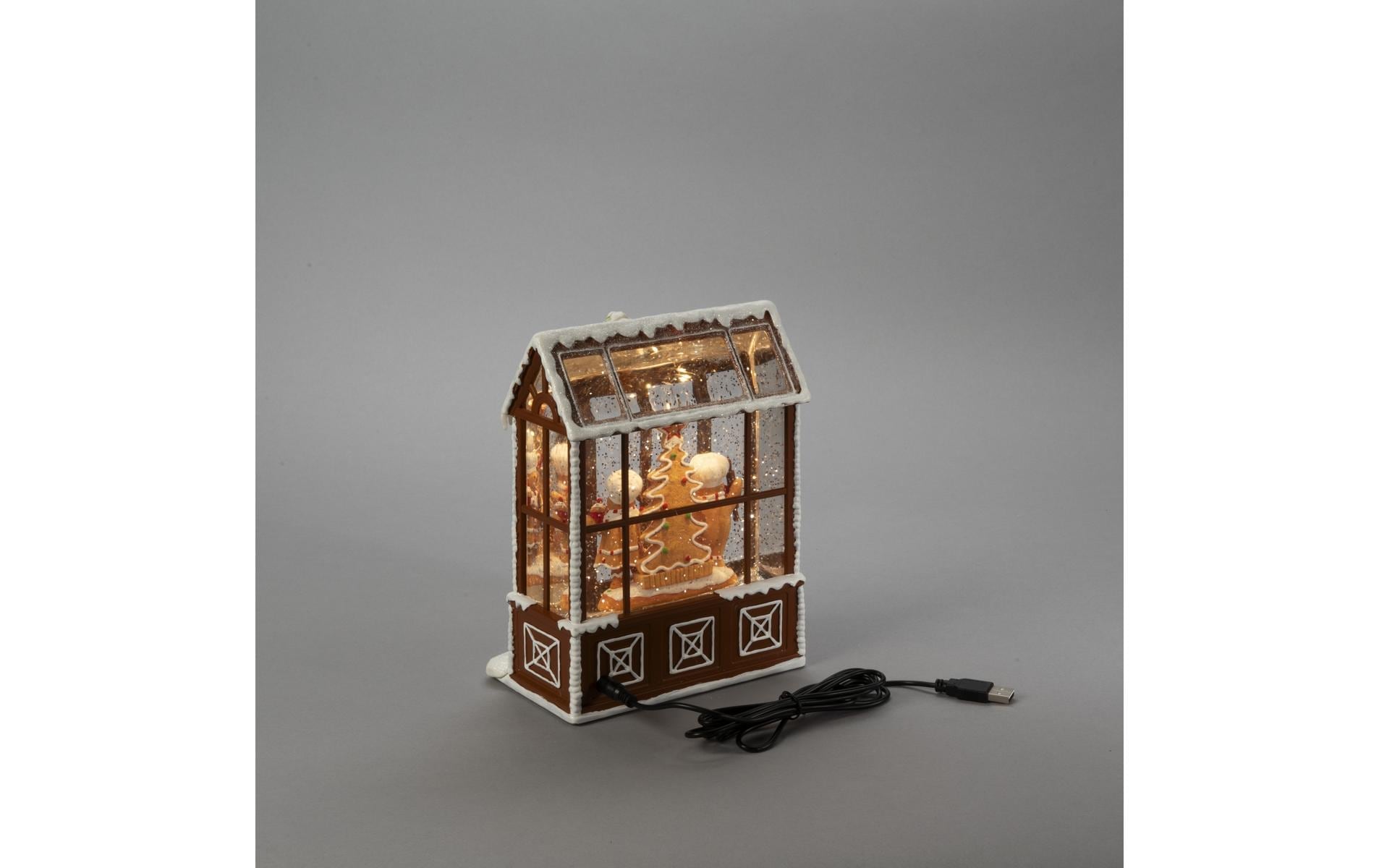 KONSTSMIDE Lanterne LED »Lebkuchenhaus, Höhe: 21,5 cm« 1 cuis