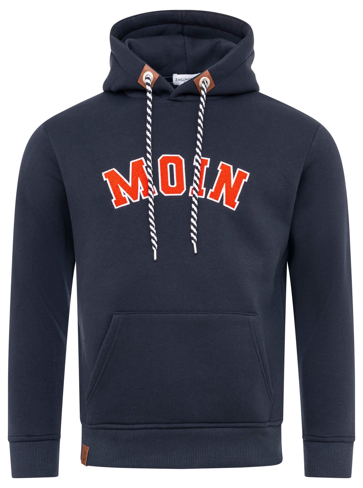 Zwillingsherz Hoodie »"MOIN Classic"«, Kapuze mit Kordelzug, Tasche vorn, Stickerei
