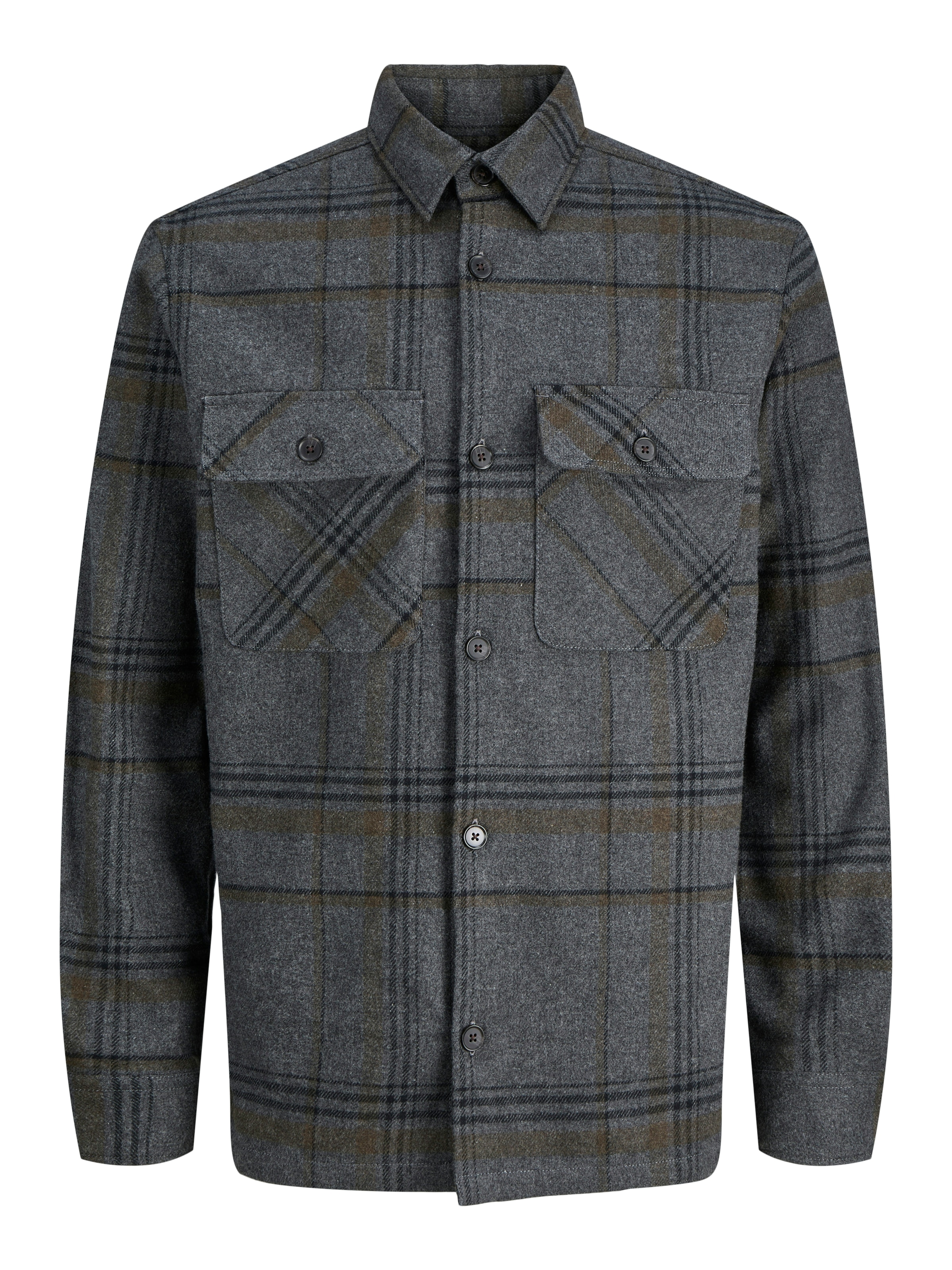 Jack & Jones Chemise à manches longues »JPRRAYLE MELANGE CHECK L/S OVERSHIRT SN«