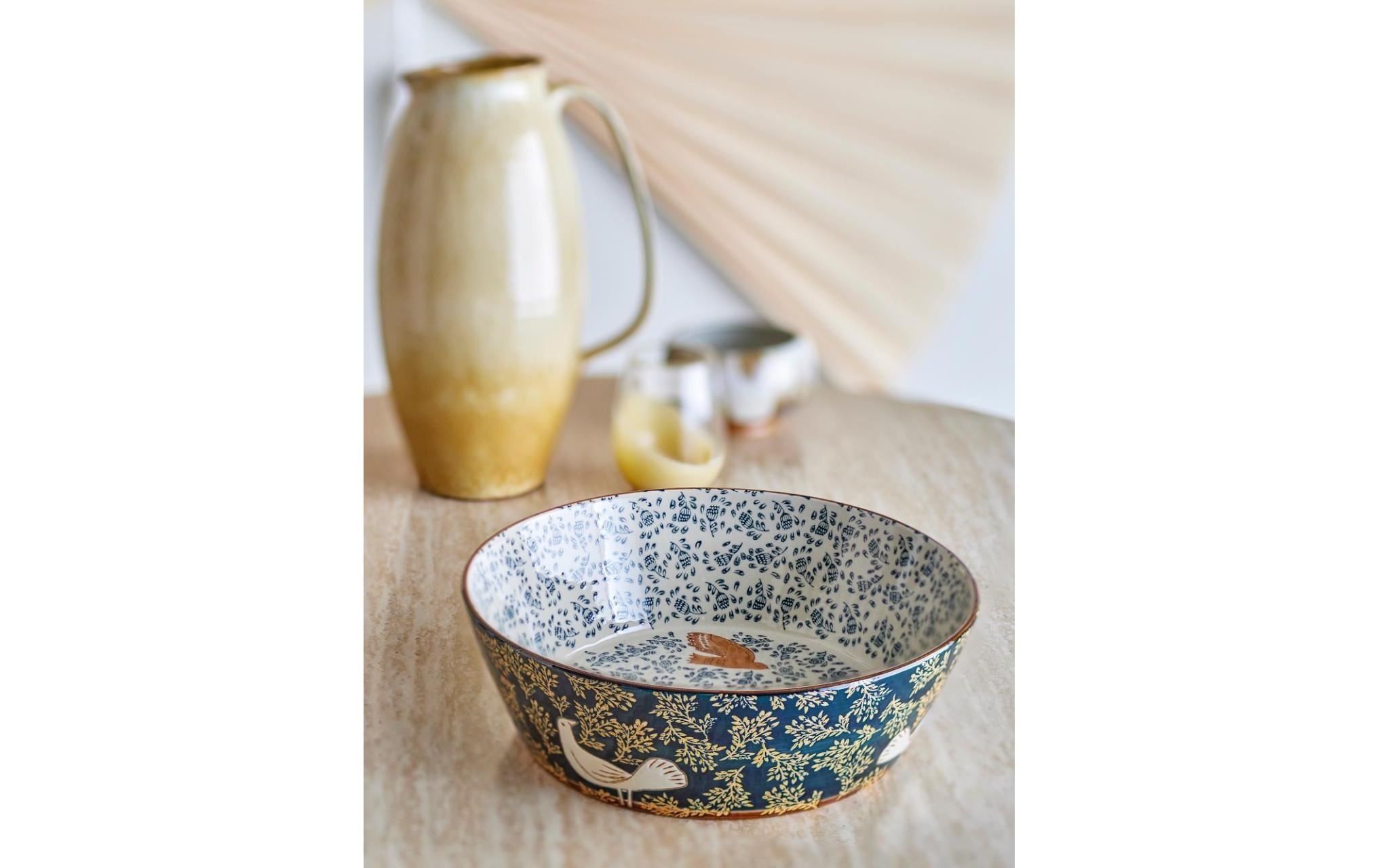 Bloomingville Dessertschale »Hezha, Steinzeug, 28 cm« 1 aus Steinzeug