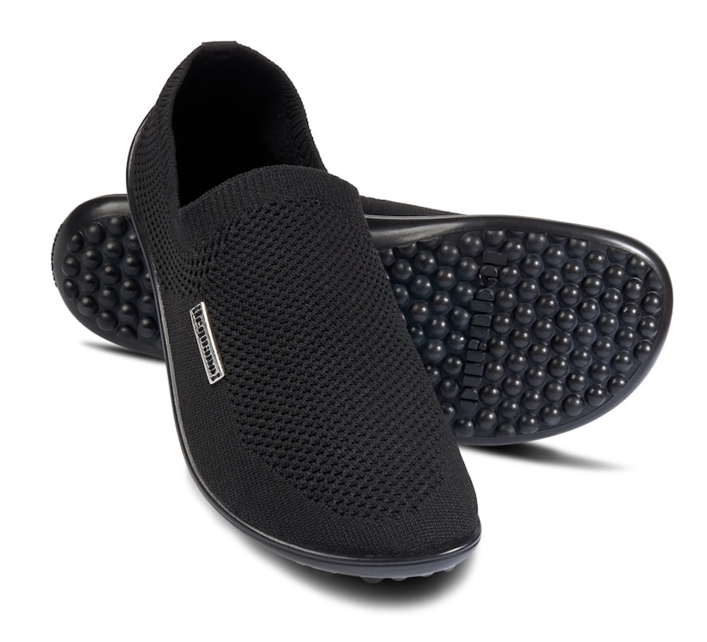 Leguano Barfussschuh »SCIO«  Slipper, Freizeitschuh, Bequemschuh mit seitlichem Logo-Emblem