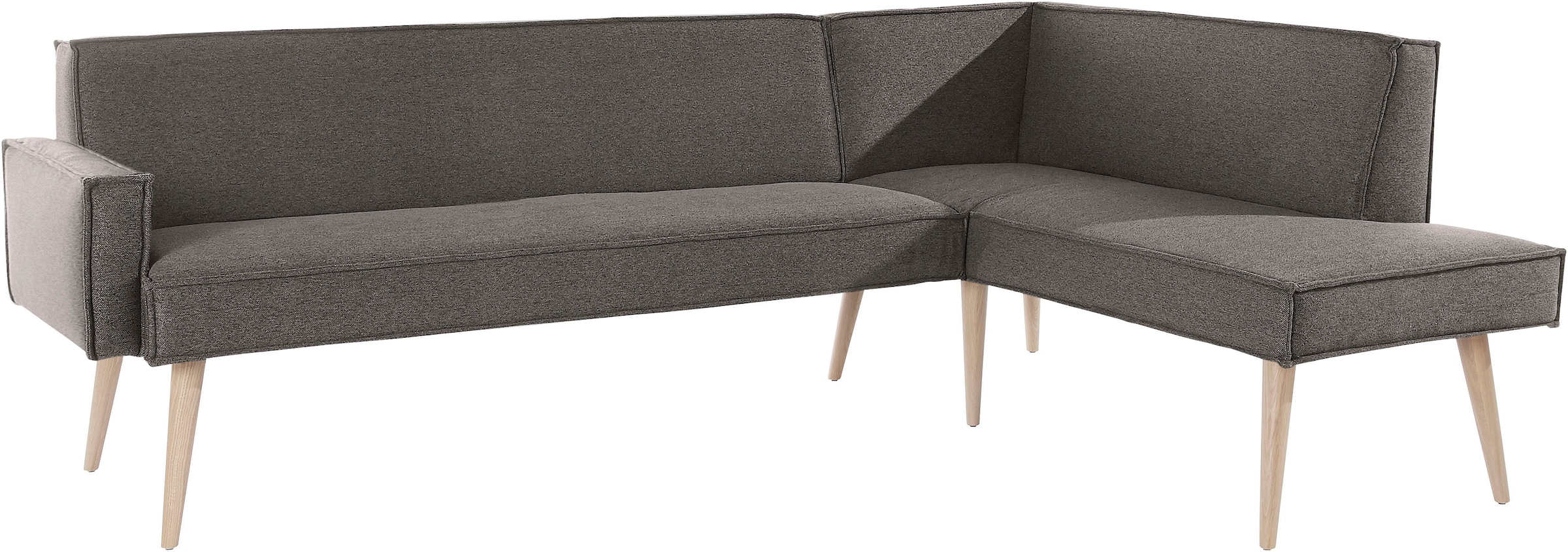 exxpo - sofa fashion Banc d'angle »Lungo, moderne Kedernaht, bequem und elegant, hoher Holzfuss« finitions de haute qualité, librement positionnable dans la pièce