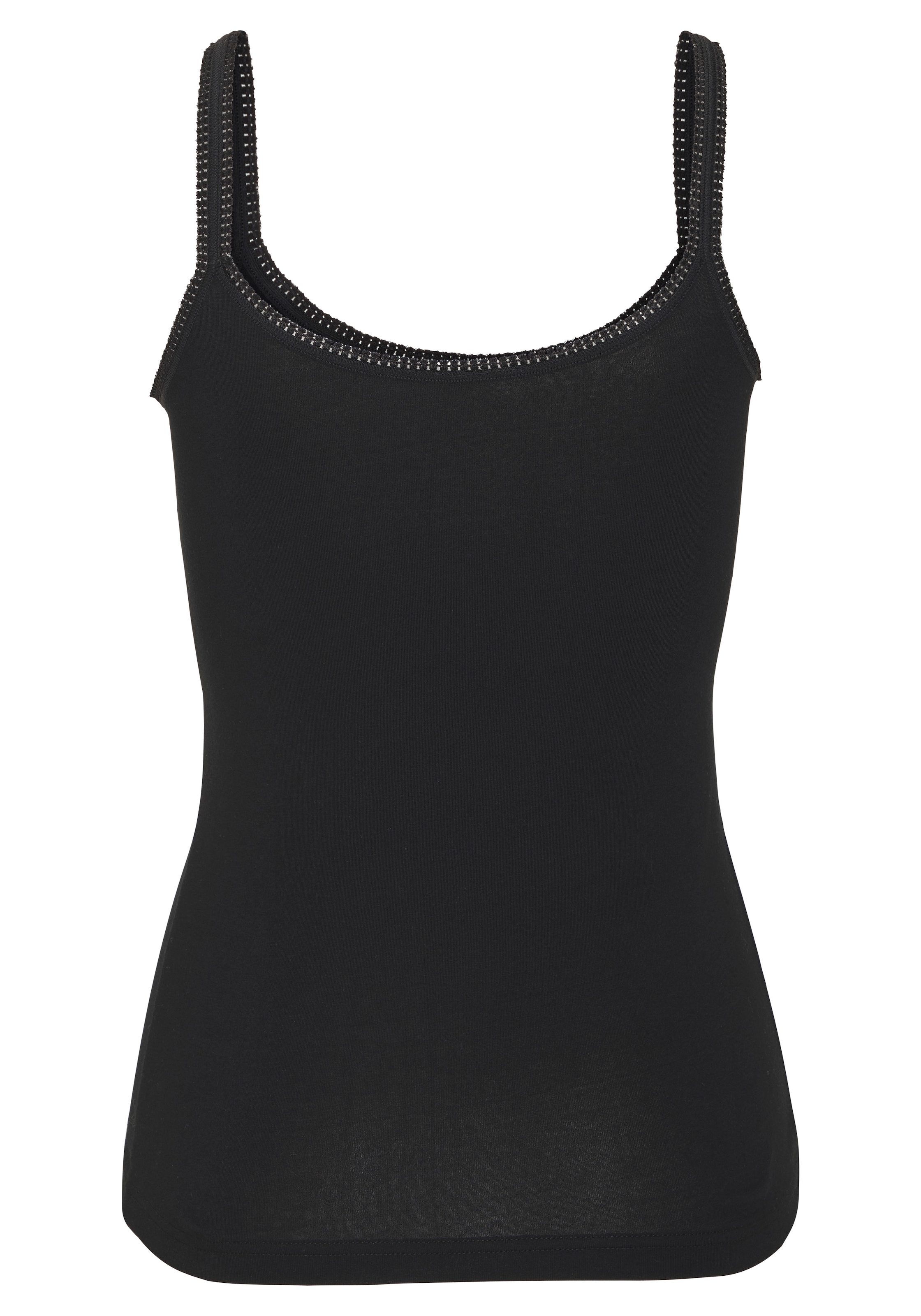 LASCANA Sous-chemise pack de 2,  encolure joliment arrondie, bretelles réglables