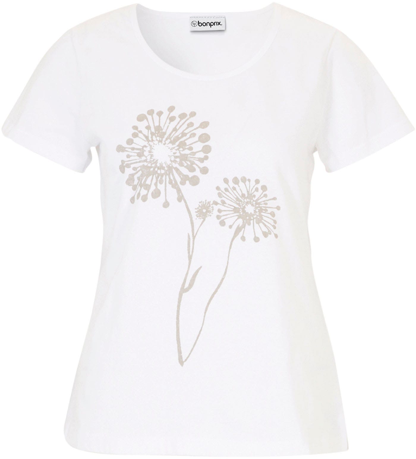 bonprix T-shirt »T-Shirt« lockere Passform, Kurzarm-Design, weiter Rundhalsausschnitt