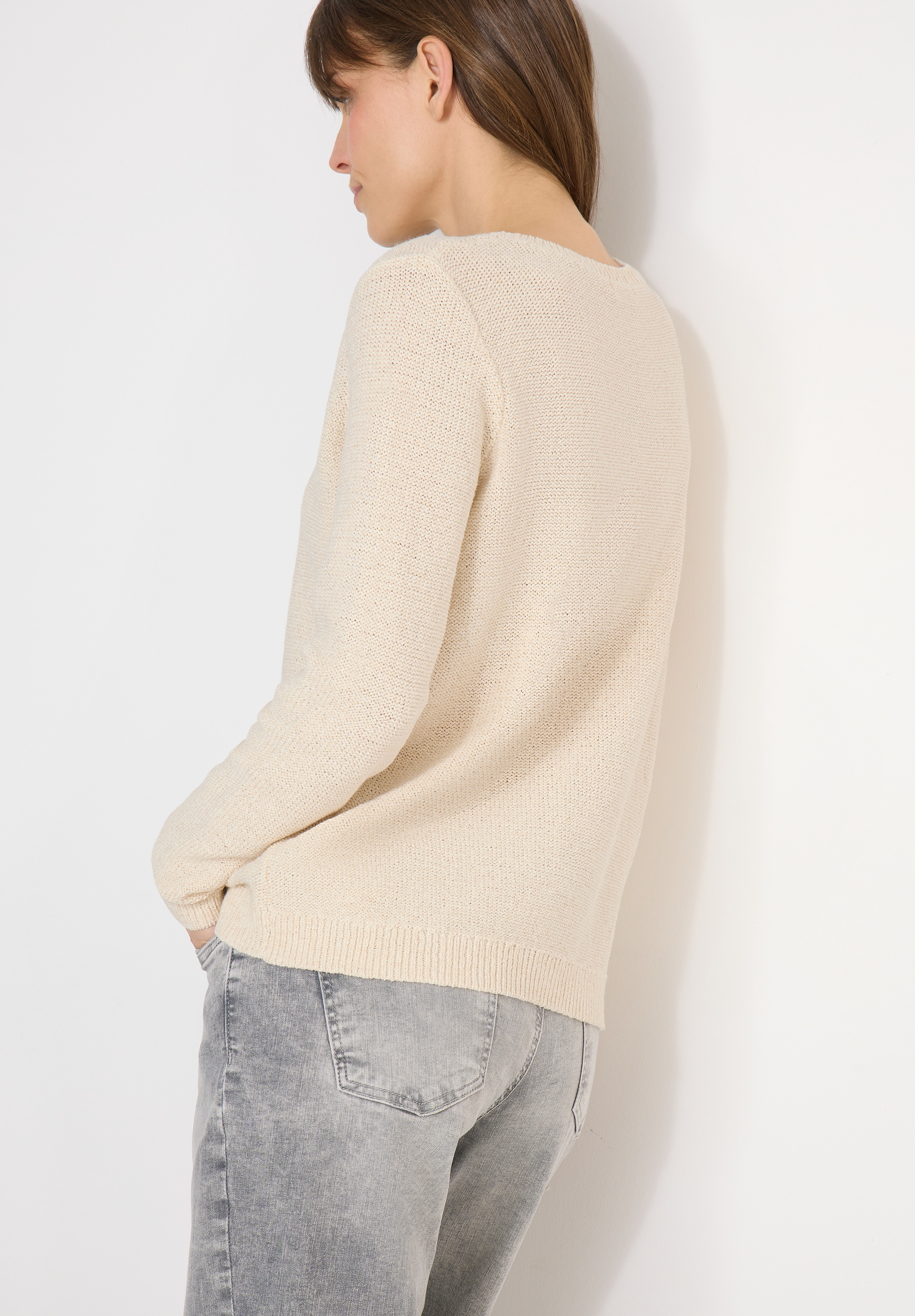 Cecil Pull en tricot meliert, mit Rundhals