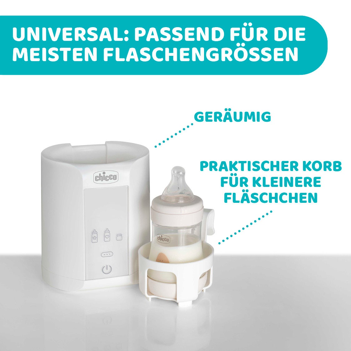 Chicco Flaschenwärmer »Zuhause/Unterwegs« inkl. Adapter für das Auto