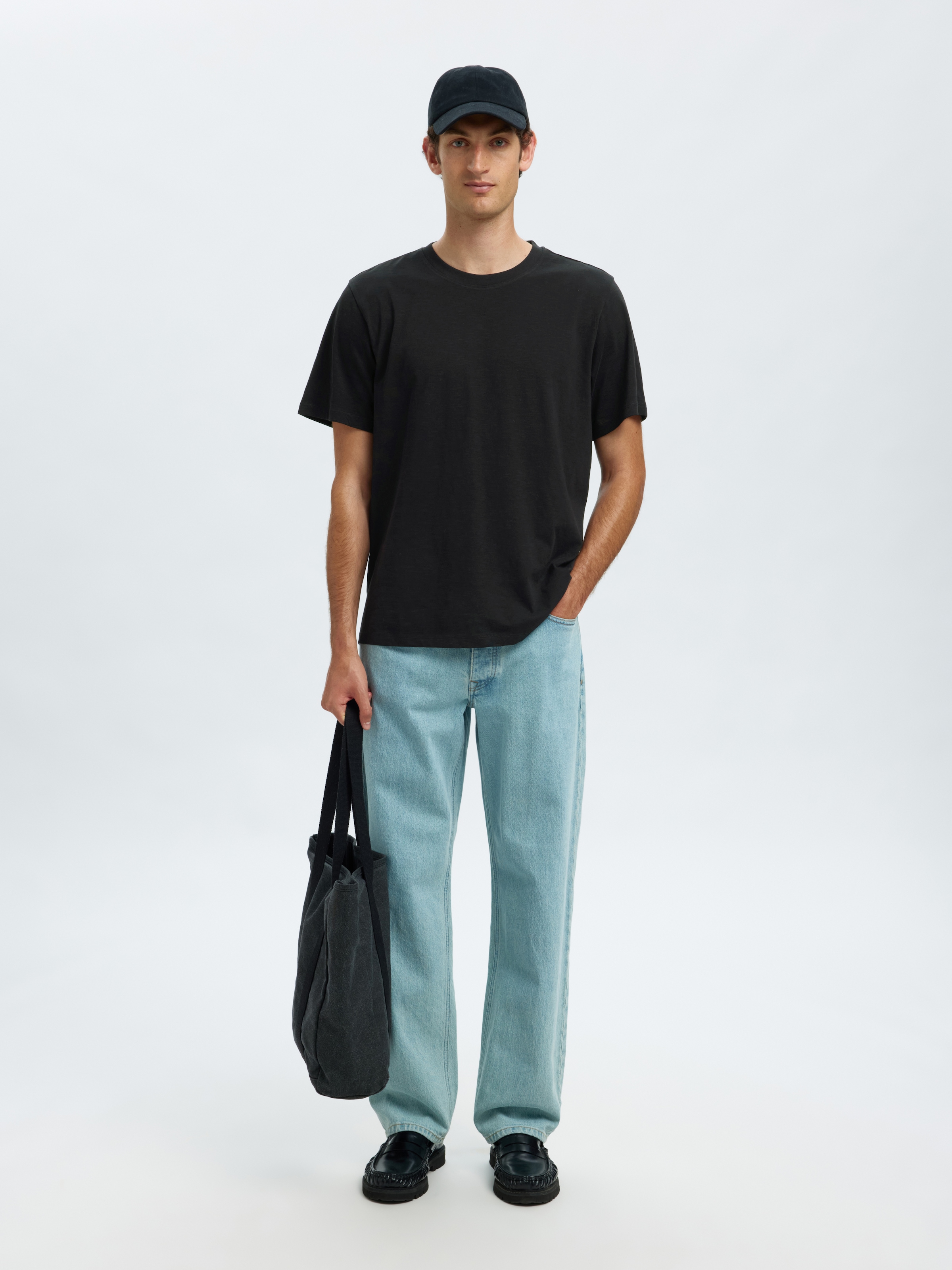 SELECTED HOMME T-shirt à manches courtes »SLHASPEN SLUB SS O-NECK«