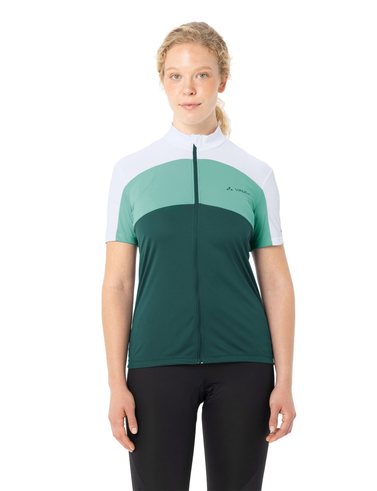 VAUDE Radtrikot »WOMEN'S MATERA FZ TRICOT« für Radsport, mit zwei Rückentaschen, mit Stehkragen, atmungsaktiv