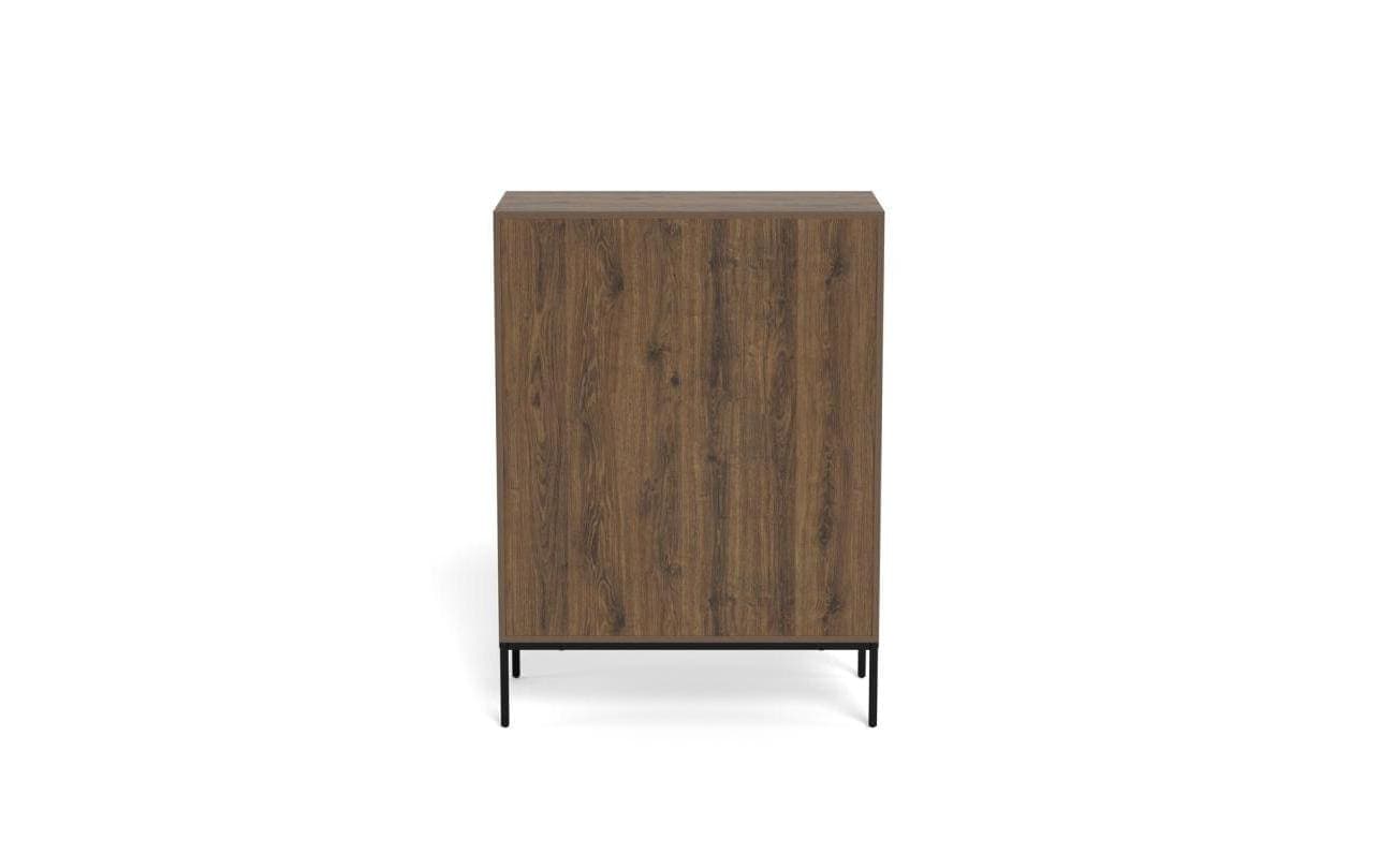AC Design Kommode »Palmdale 80 x 40 x 110 cm« Elegante Kommode mit 3 Schubladen in rauchiger Eiche-Optik