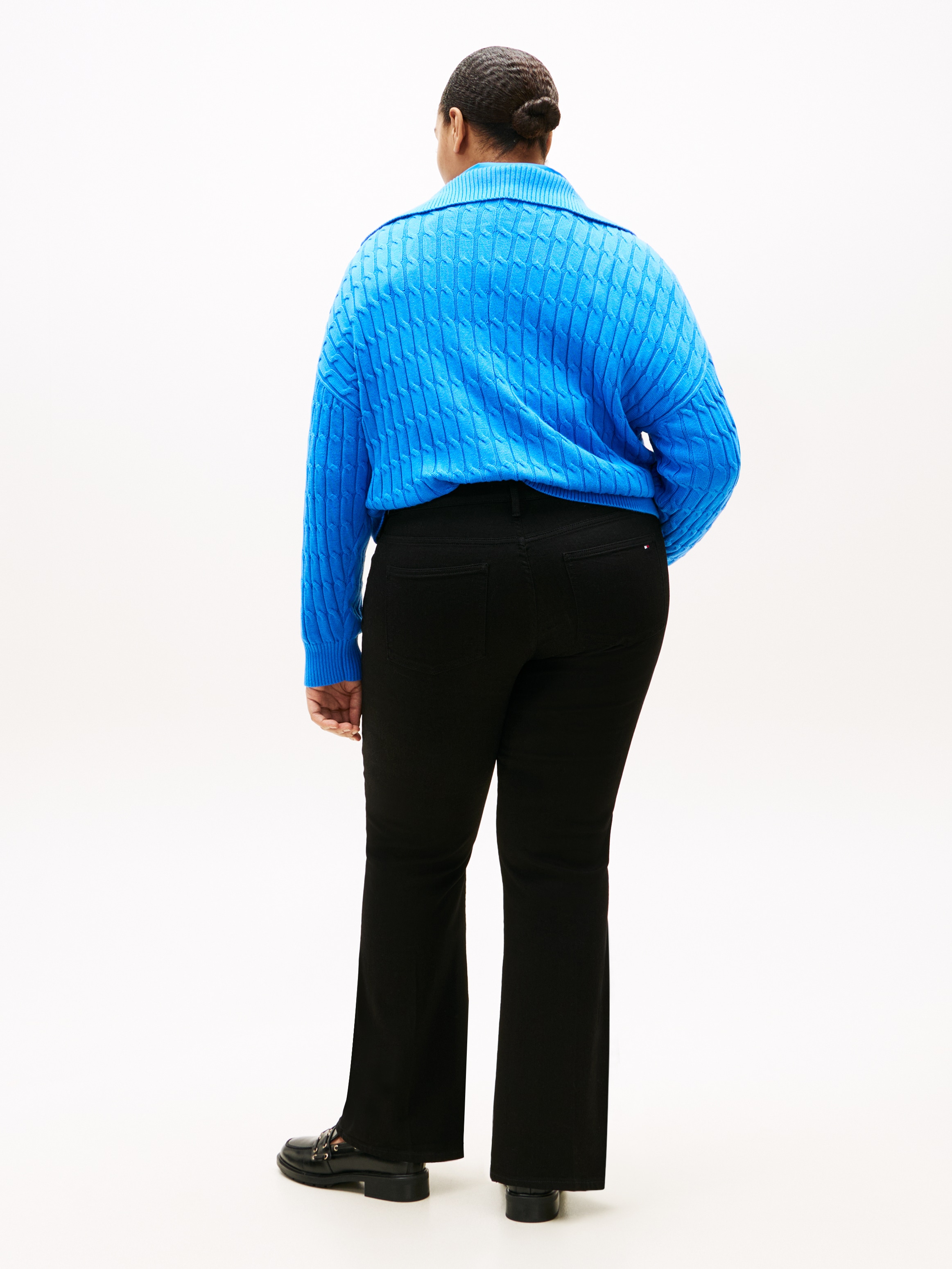 Tommy Hilfiger Curve Bootcut-Jeans »CRV DNM BLACK BOOTCUT RW« in grossen Grössen