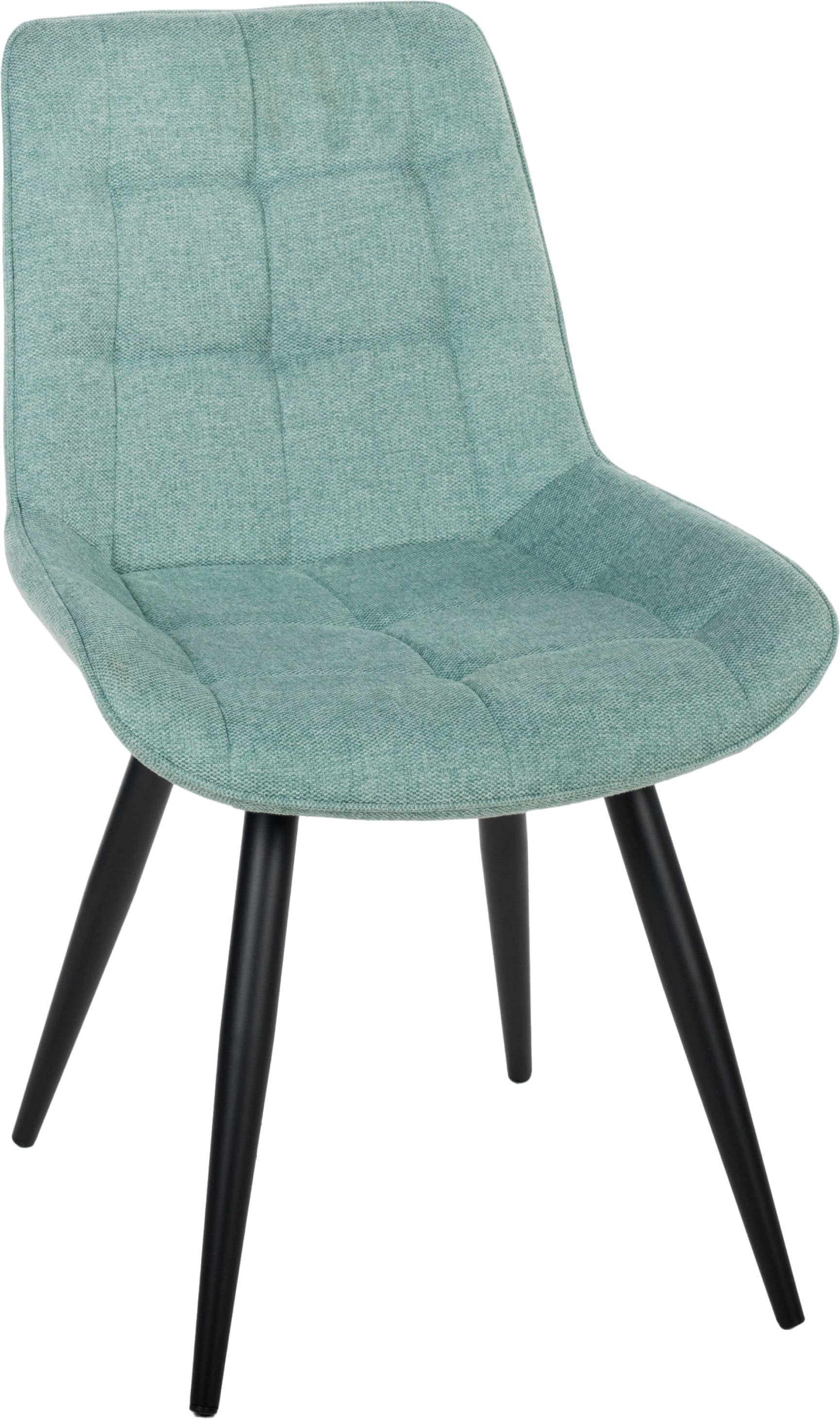 Duo Collection Chaise de salle à manger »Iris Esszimmerstuhl, 4er-Set« (Ensemble) 4 cuisrevêtement en tissu robuste, rembourrage matelassé, supporte jusqu'à 110 kg