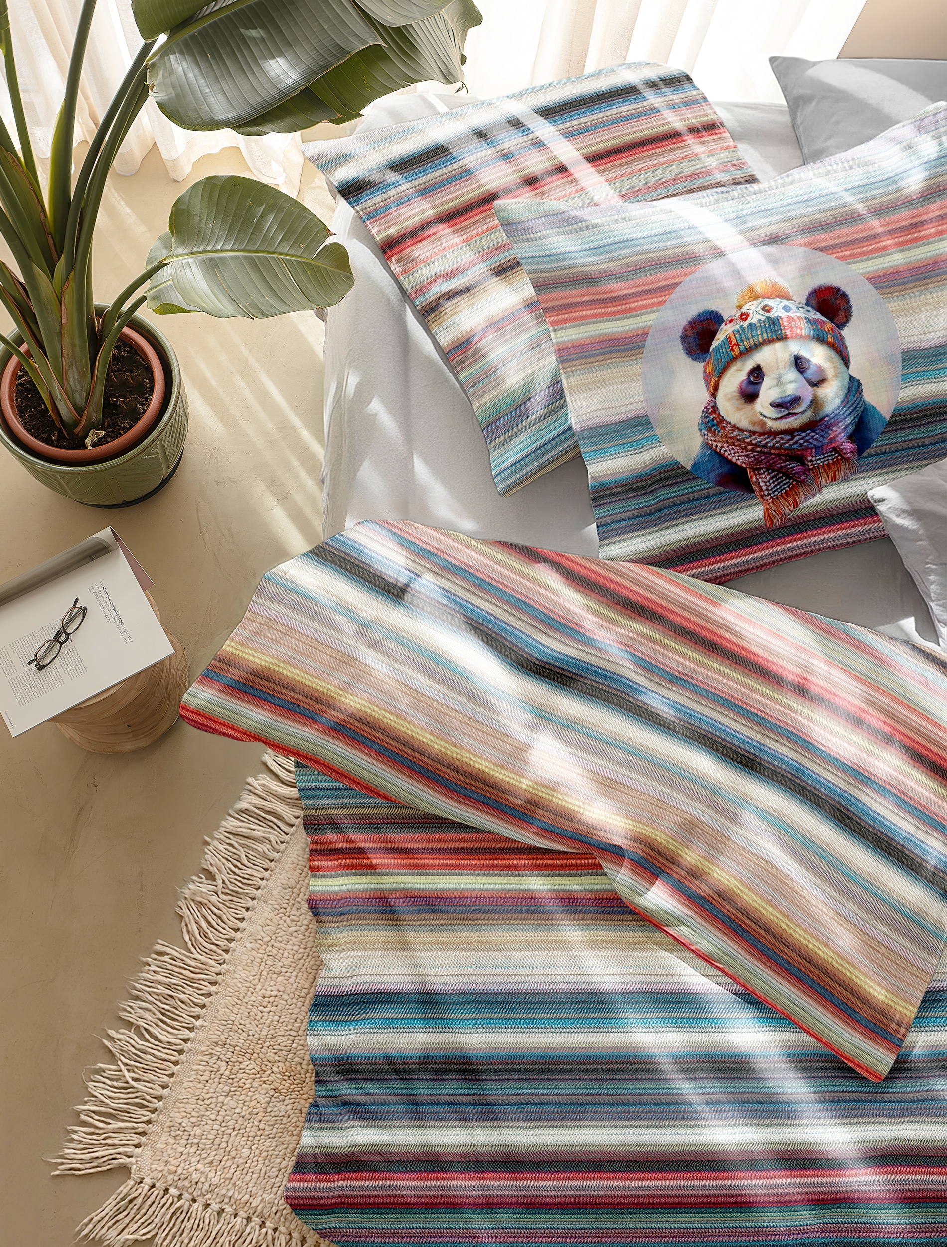 Irisette Linge de lit »Zobel 8705« 2 Coton pelucheux, en 2 pièces, doux comme du velours