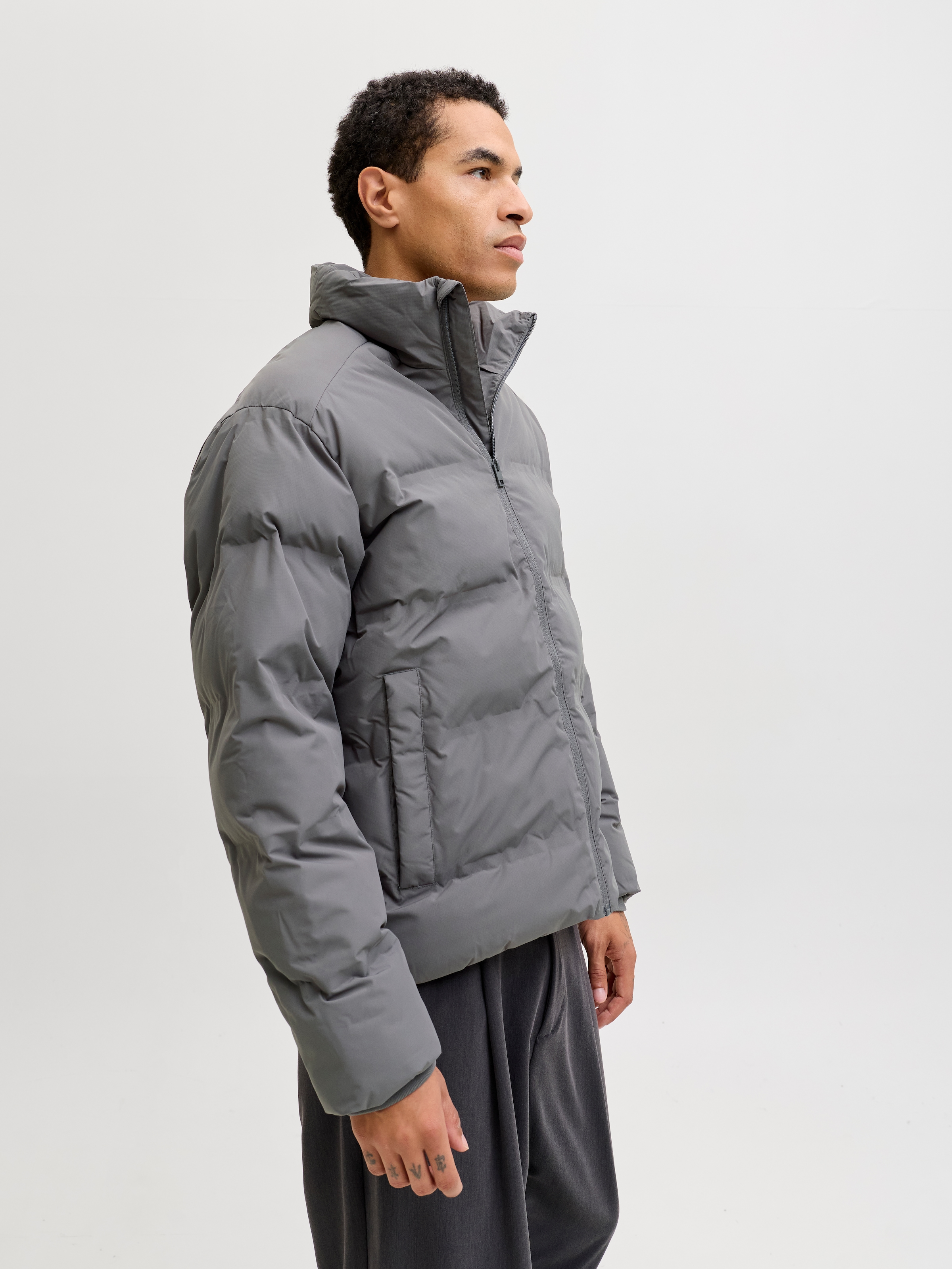 Jack & Jones Veste matelassée »JJESOHO PUFFER COLLAR SN« ohne Kapuze