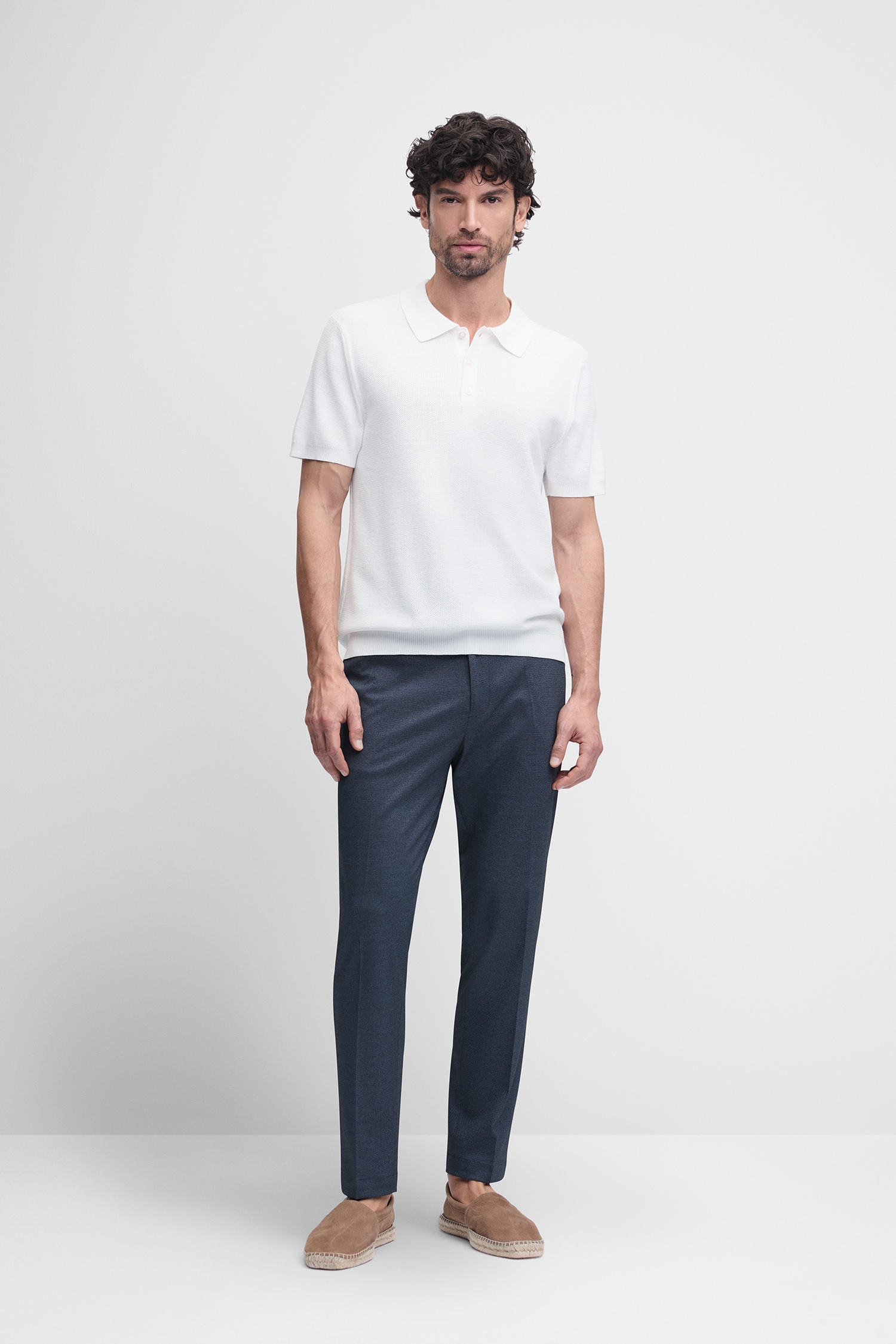 Cinque Kurzarmpullover »CIFLAV« mit Polokragen und Knopfleiste, Regular Fit