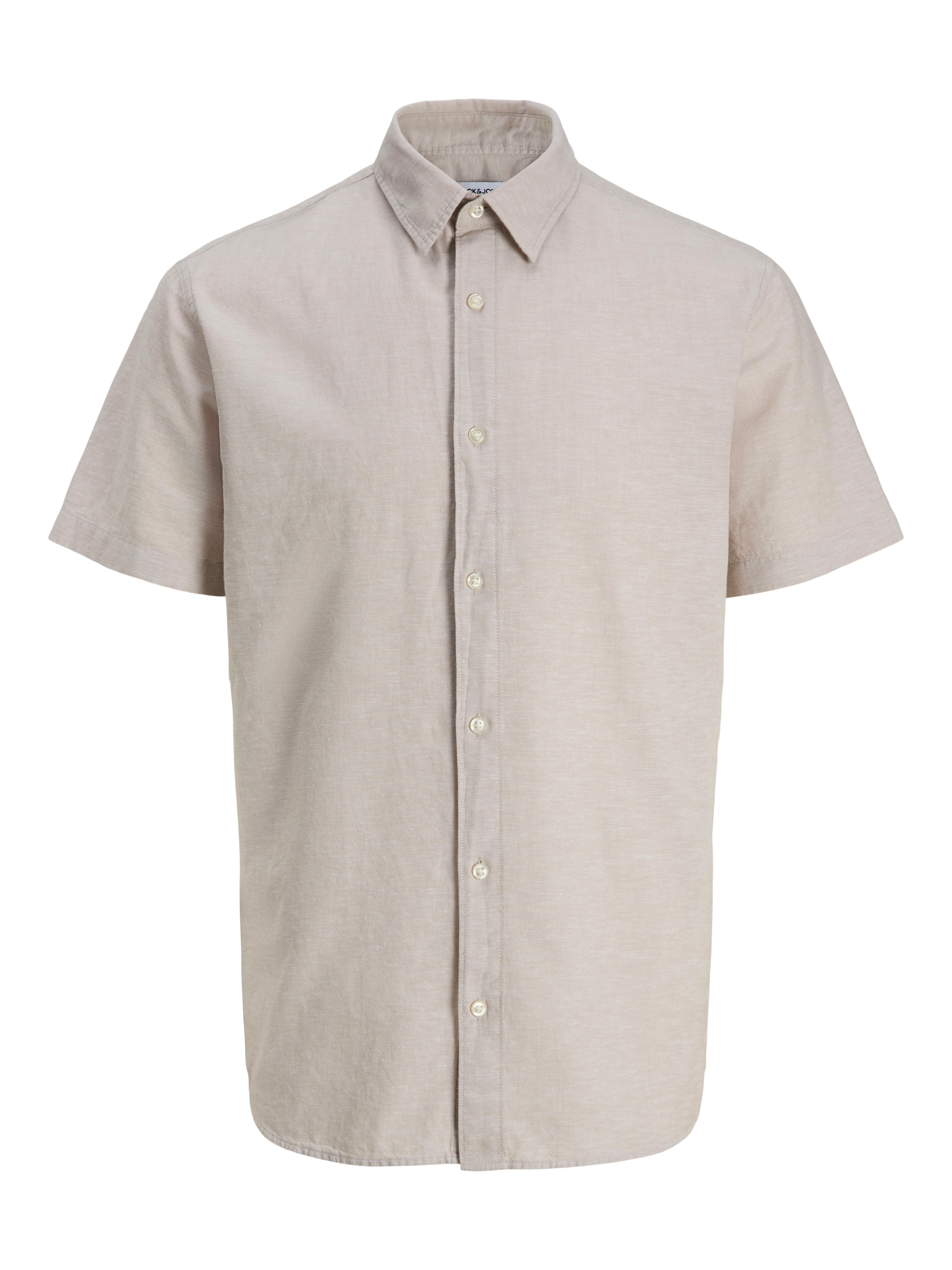 Jack & Jones Chemise à manches courtes »JJEBREEZE LINEN BLEND SHIRT S/S SN« mit Leinen