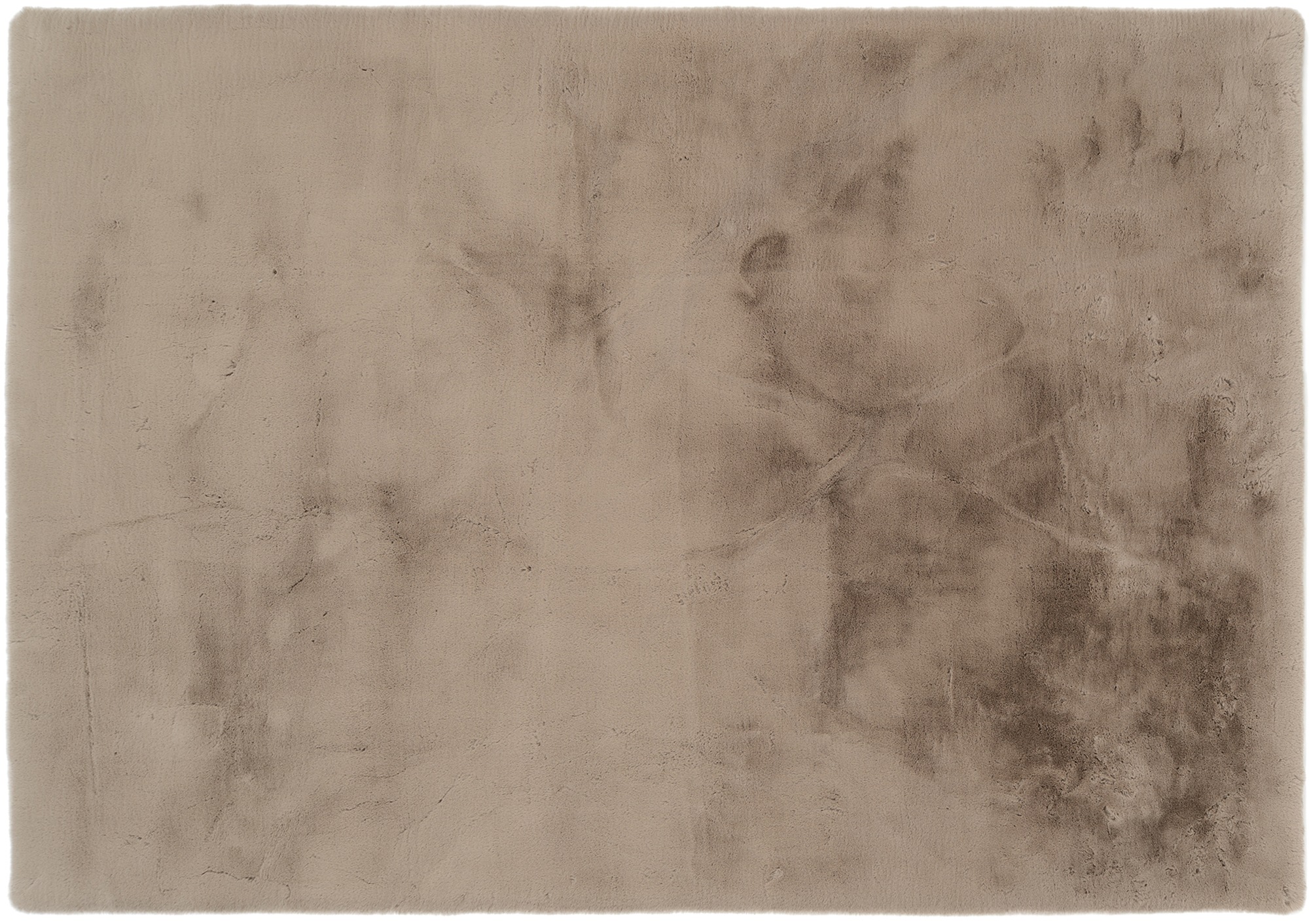 OCI DIE TEPPICHMARKE Teppich »ALISSA« rund 38 mm Höhe Kuschelig weicher Flor, Kaninchen Fell Haptik, getuftet