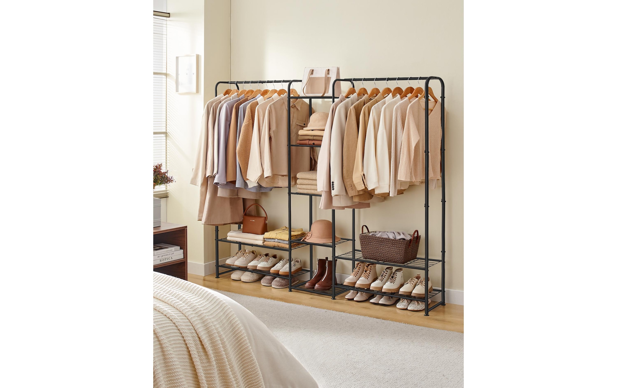 SONGMICS Garderobenständer »182.4 x 29 x 158.4 cm« Offener Kleiderschrank