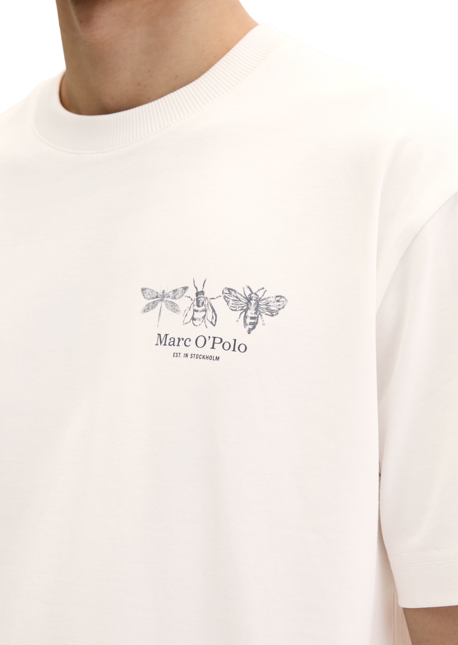 Marc O'Polo T-shirt coupe ample avec impression dans le dos