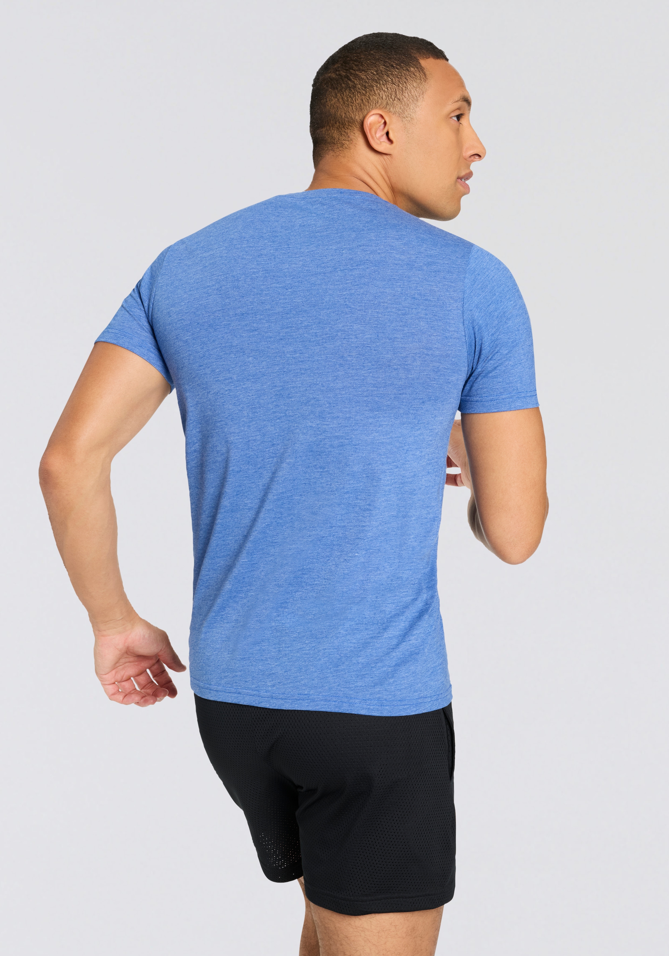 New Balance T-Shirt »Sport Essentials Heathertech T-Shirt« sportliches T-Shirt, für Laufaktivitäten, aus Polyester und Baumwolle