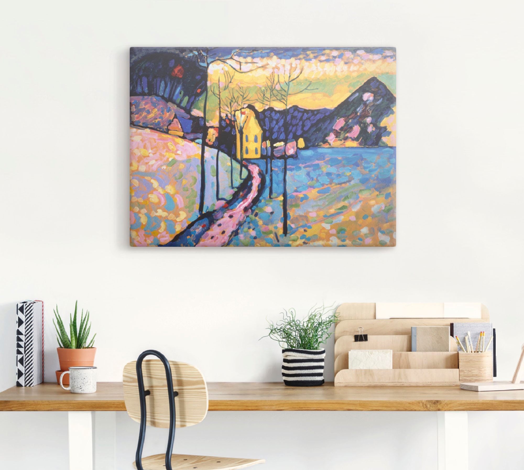 Artland Tableau sur toile »Winterlandschaft I. 1909« 1 cuis tlg. auf Holzrahmen gespannt