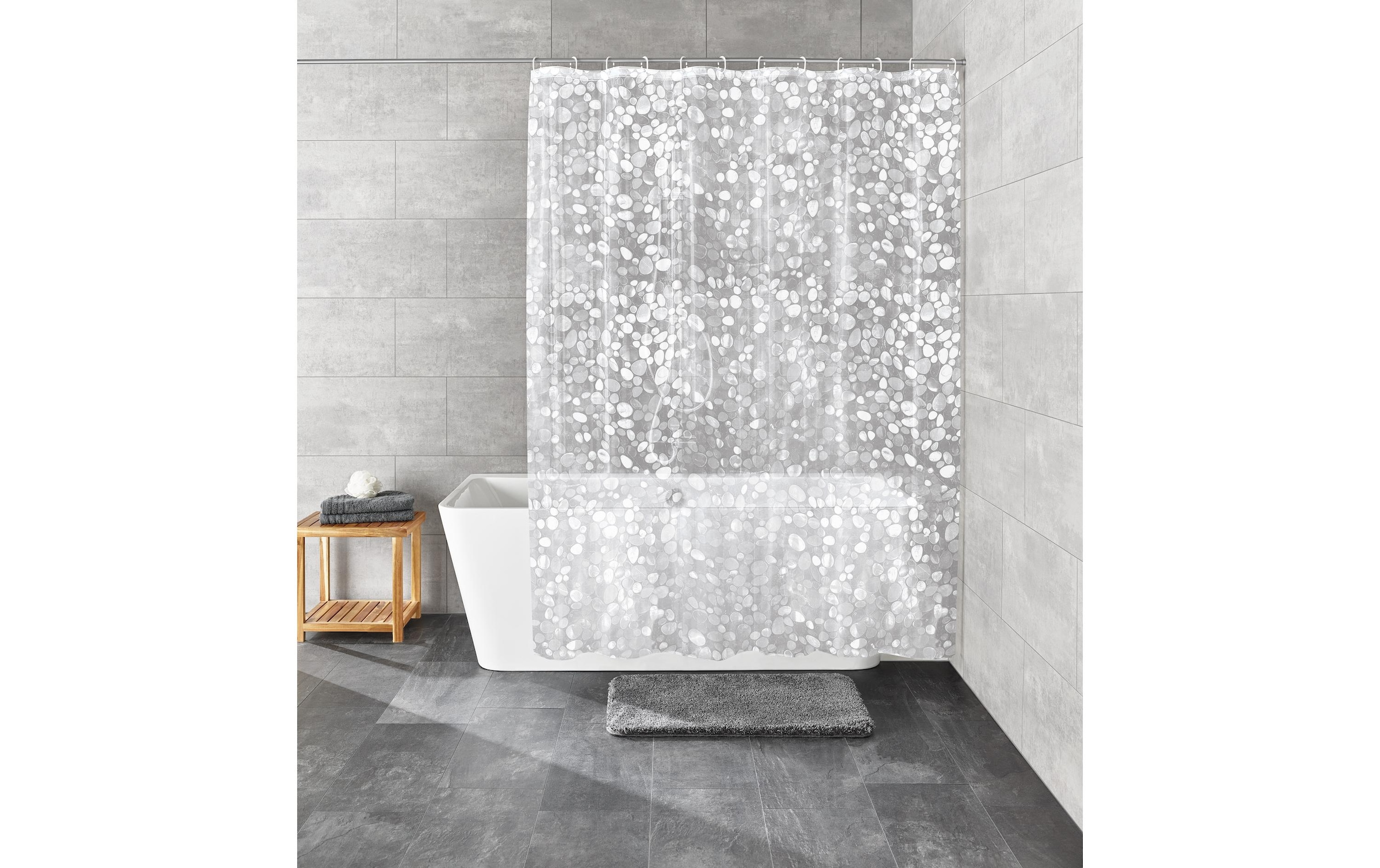 Kleine Wolke Duschvorhang »Cristallo« Breite 180 cm inklusive Duschvorhangringe