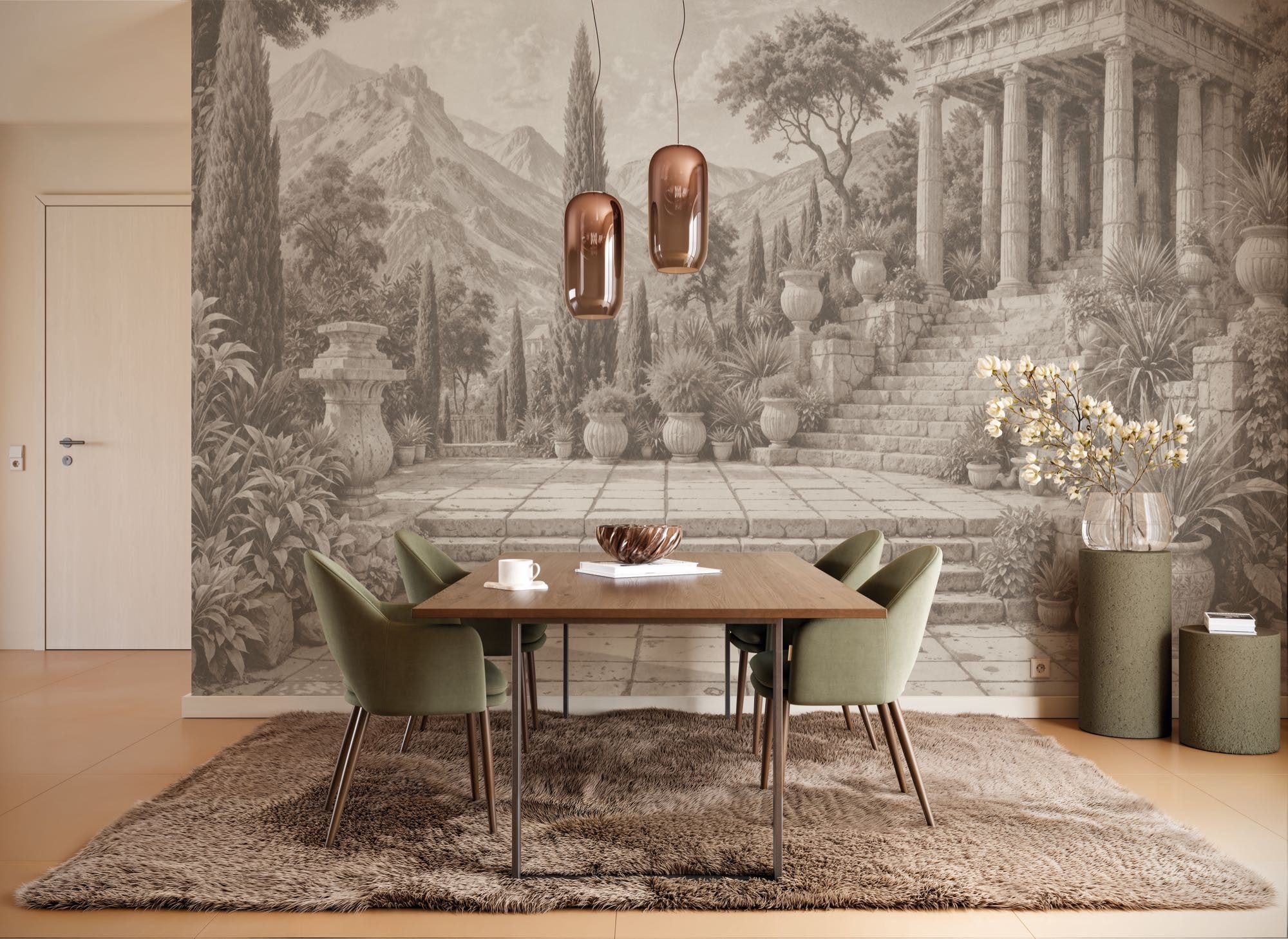 Komar Papier peint photo »Vlies Fototapete - Trompe l'oeil - Grösse 400 x 250 cm« imprimé