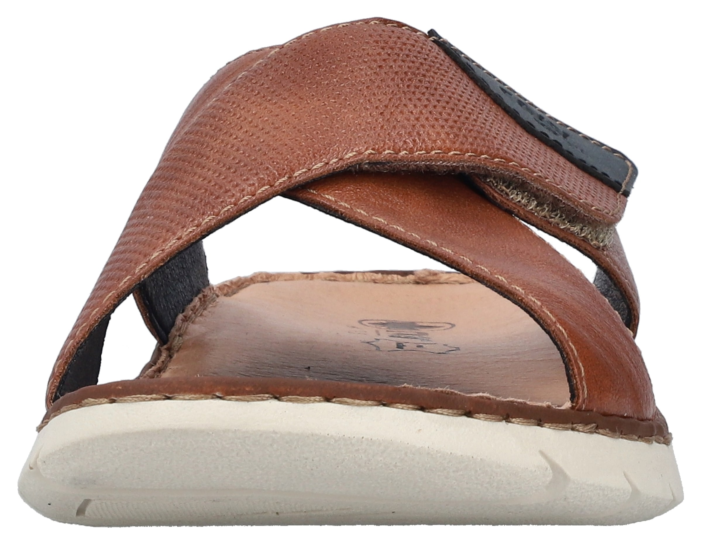 Rieker Pantolette  , Sommerschuh, Schlappen, Klettschuh, mit Klettriemchen