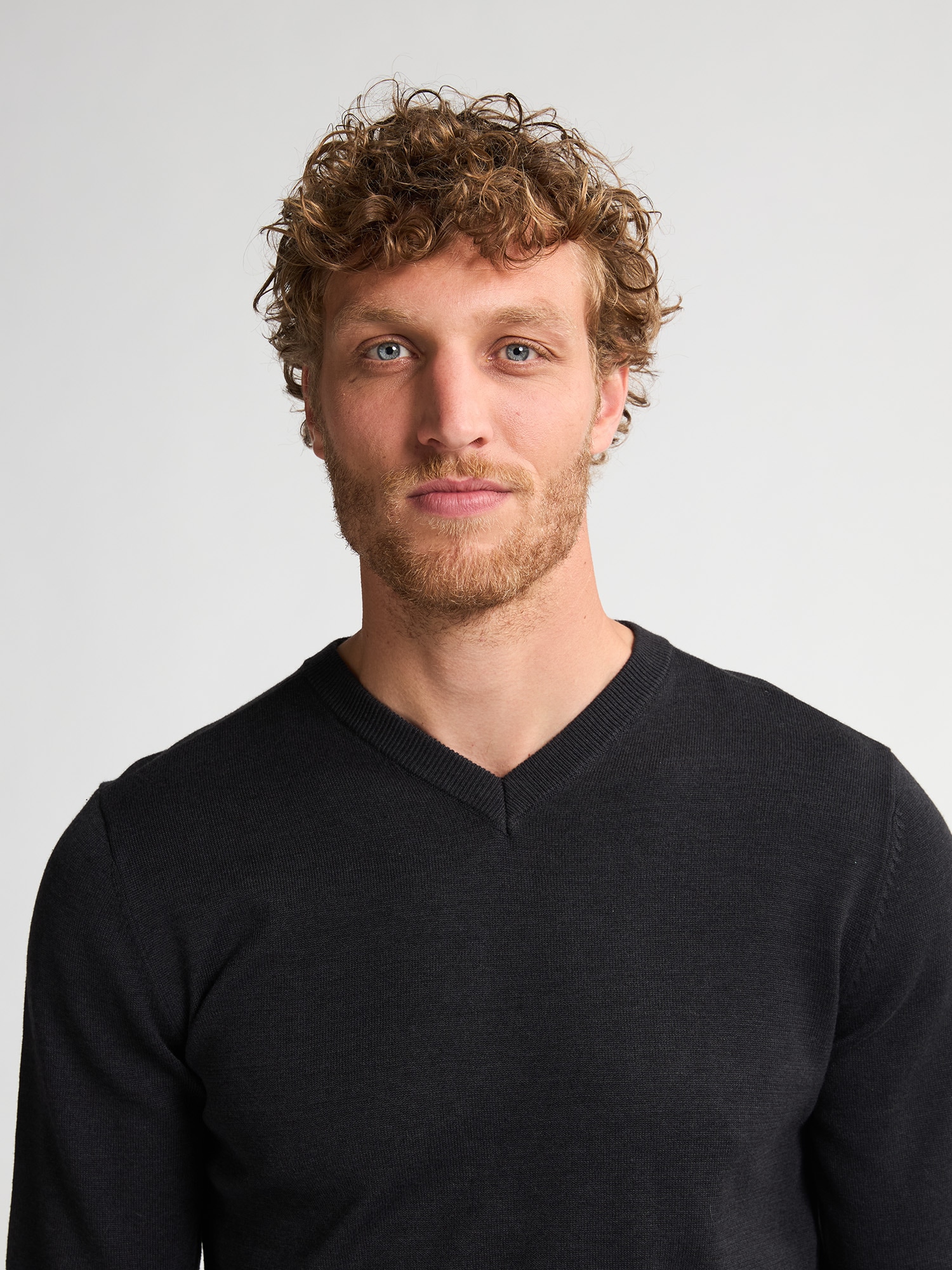 Petrol Industries Pull col V »V-Neck Basi« Materialmix mit Baumwollanteil