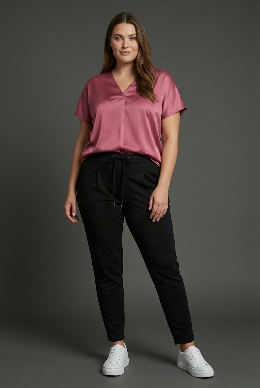 Laura Scott CURVE Jogger Pants »Grosse Grössen«  im sportiven Look aus formstabilem, elastischem Stoff