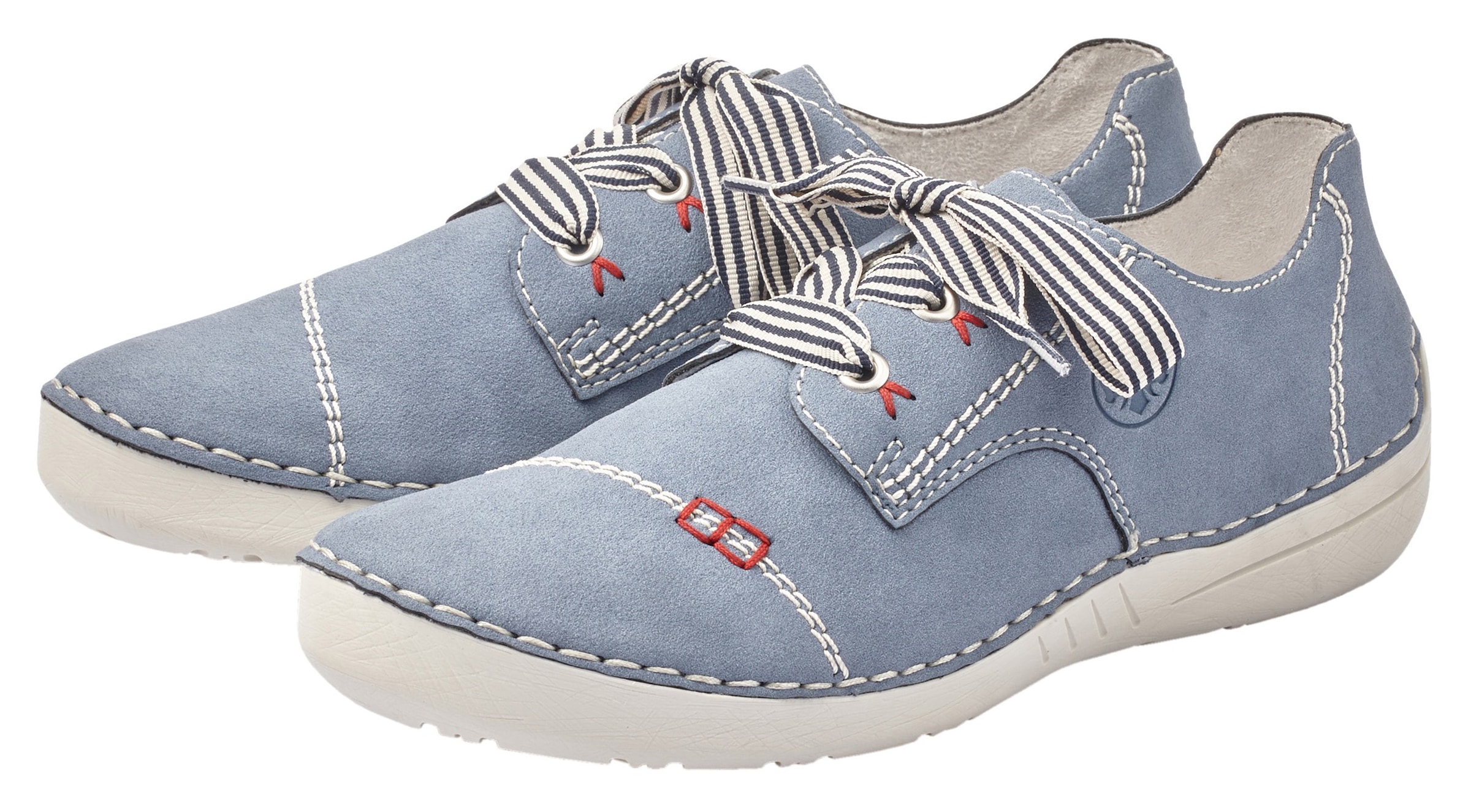 Rieker Chaussure à lacets  , chaussure basse, chaussure de loisir, à lacets avec belle couture décorative