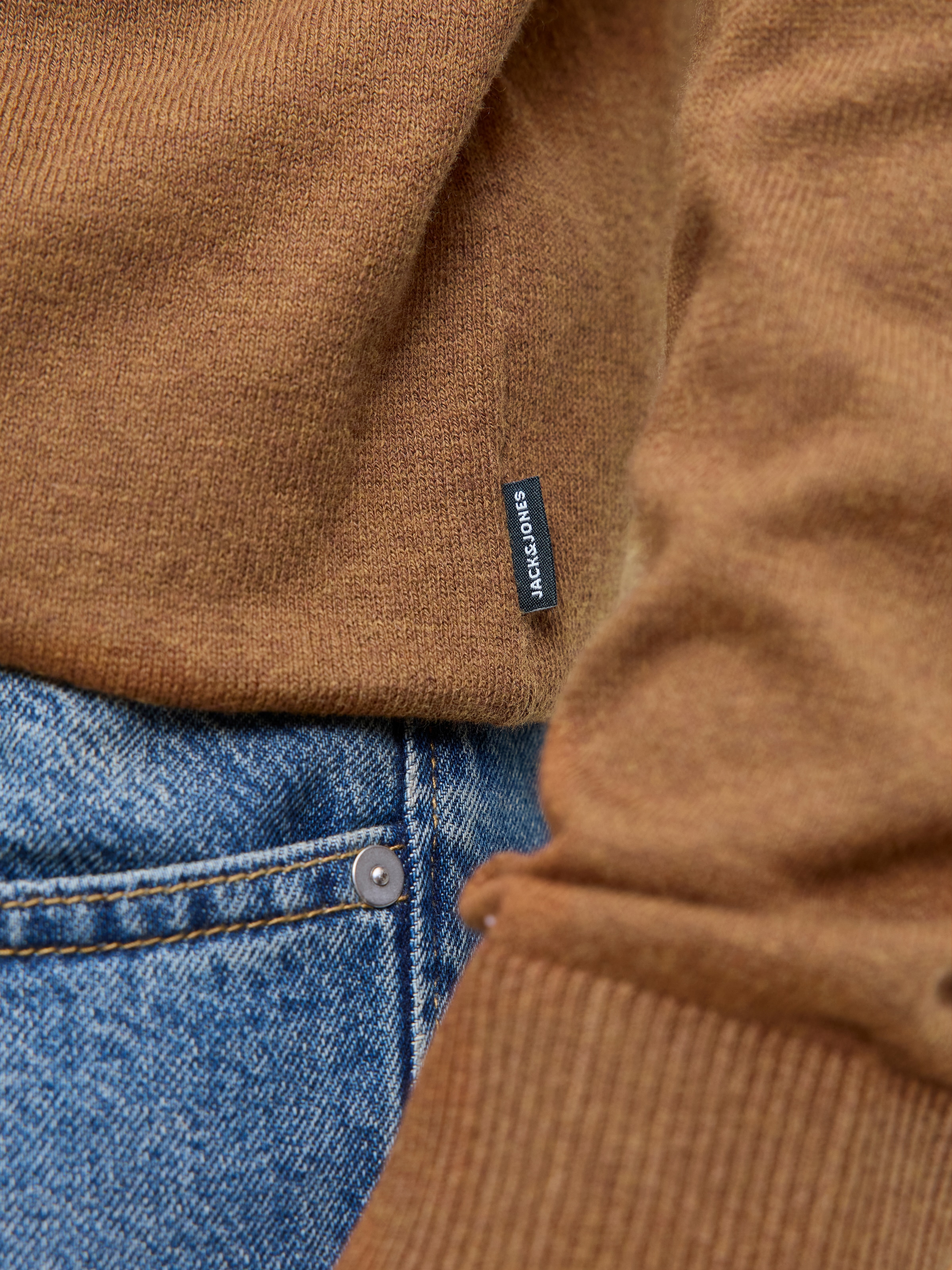 Jack & Jones »JJEEMIL KNIT CREW NECK NOOS« mélange coton, coupe régulière