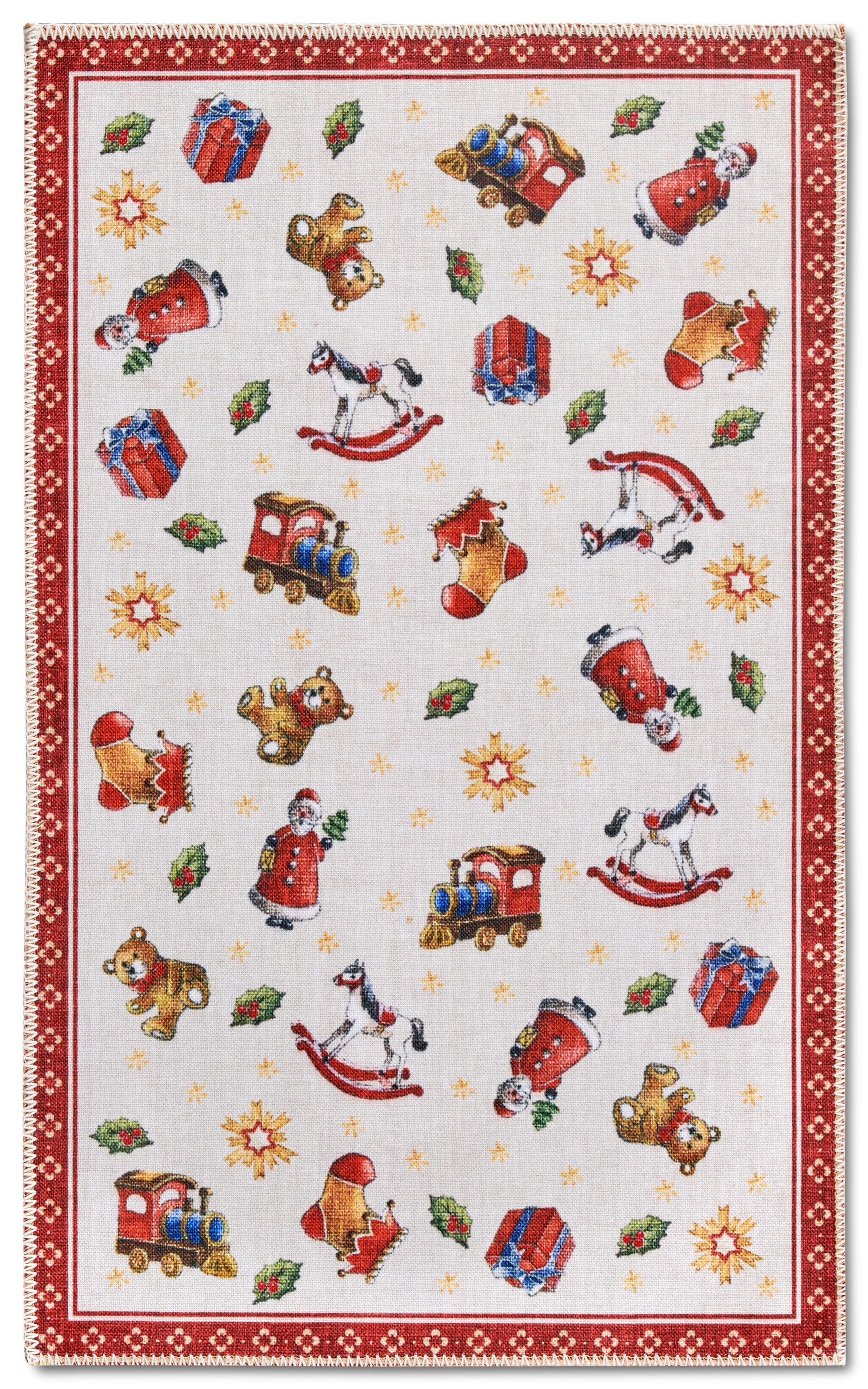 Villeroy & Boch Tapis »Nostalgic Toy's Delight, eckig, rund und Läufer« Rectangulaire 3 mm Höhe Weihnachten, Wohnzimmer, Flur, Geschenk, Toys Delight, Dekoration